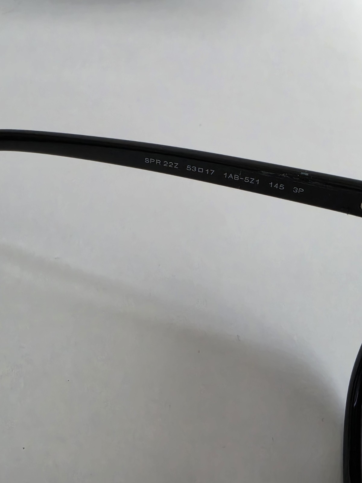 AUTHENTIC PRADA PR 22ZS Black Sunglasses