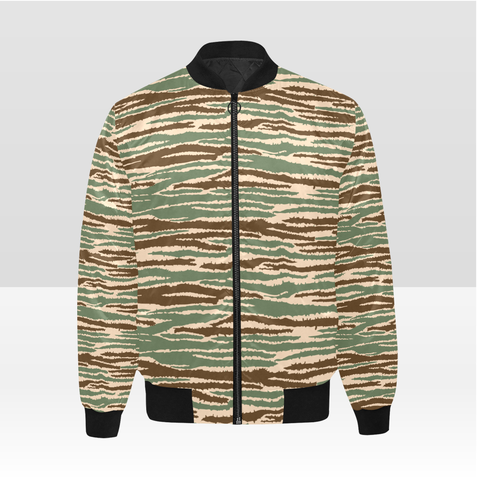 Sri Lanka LTTE Tamil Tigers Cactus Camouflage Men’s Quilted Bomber Jacket
