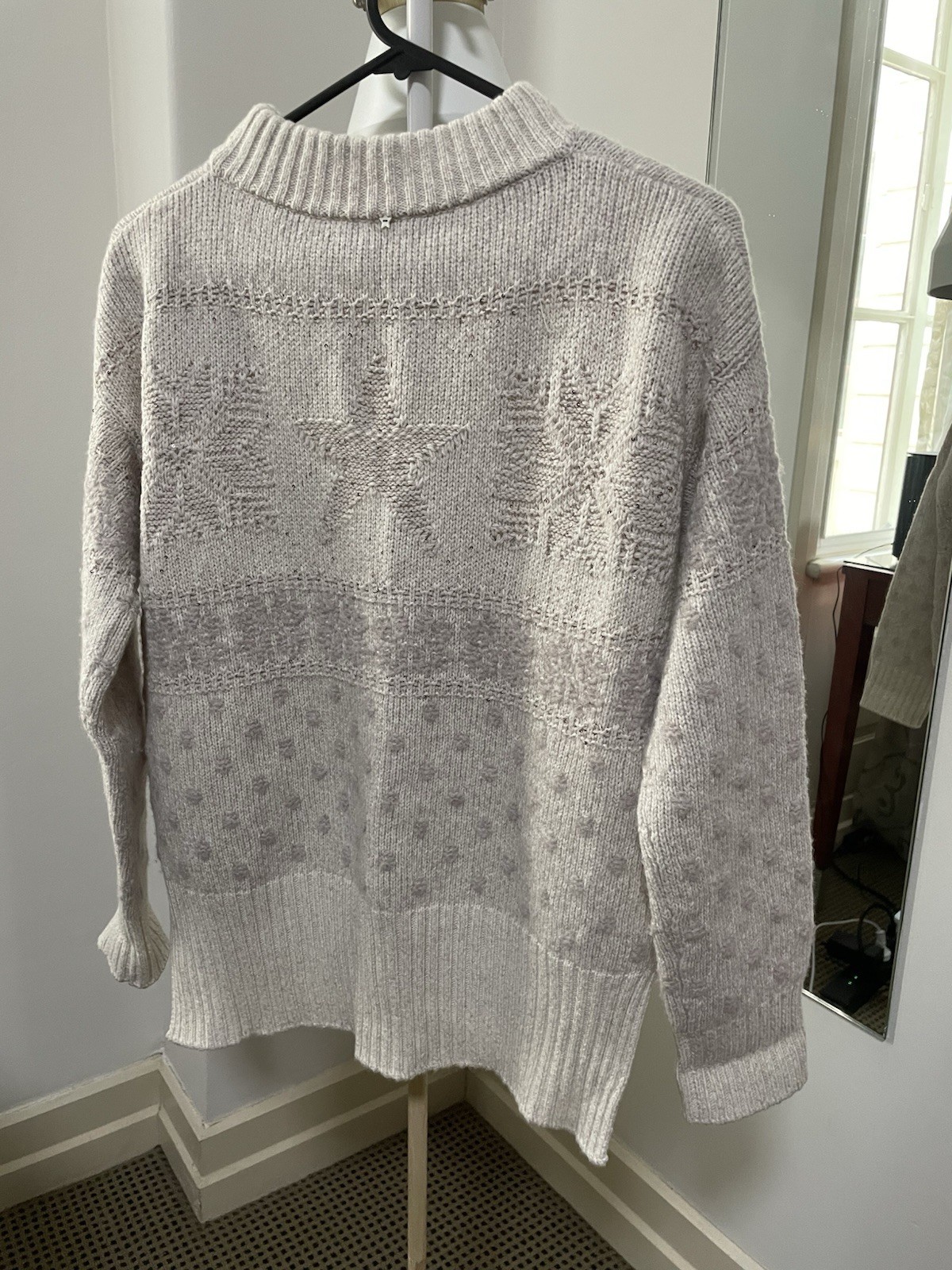 Lorena Antoniazzi Made In Italy Wool Cashmere Sweater Sequins Detail Size IT42