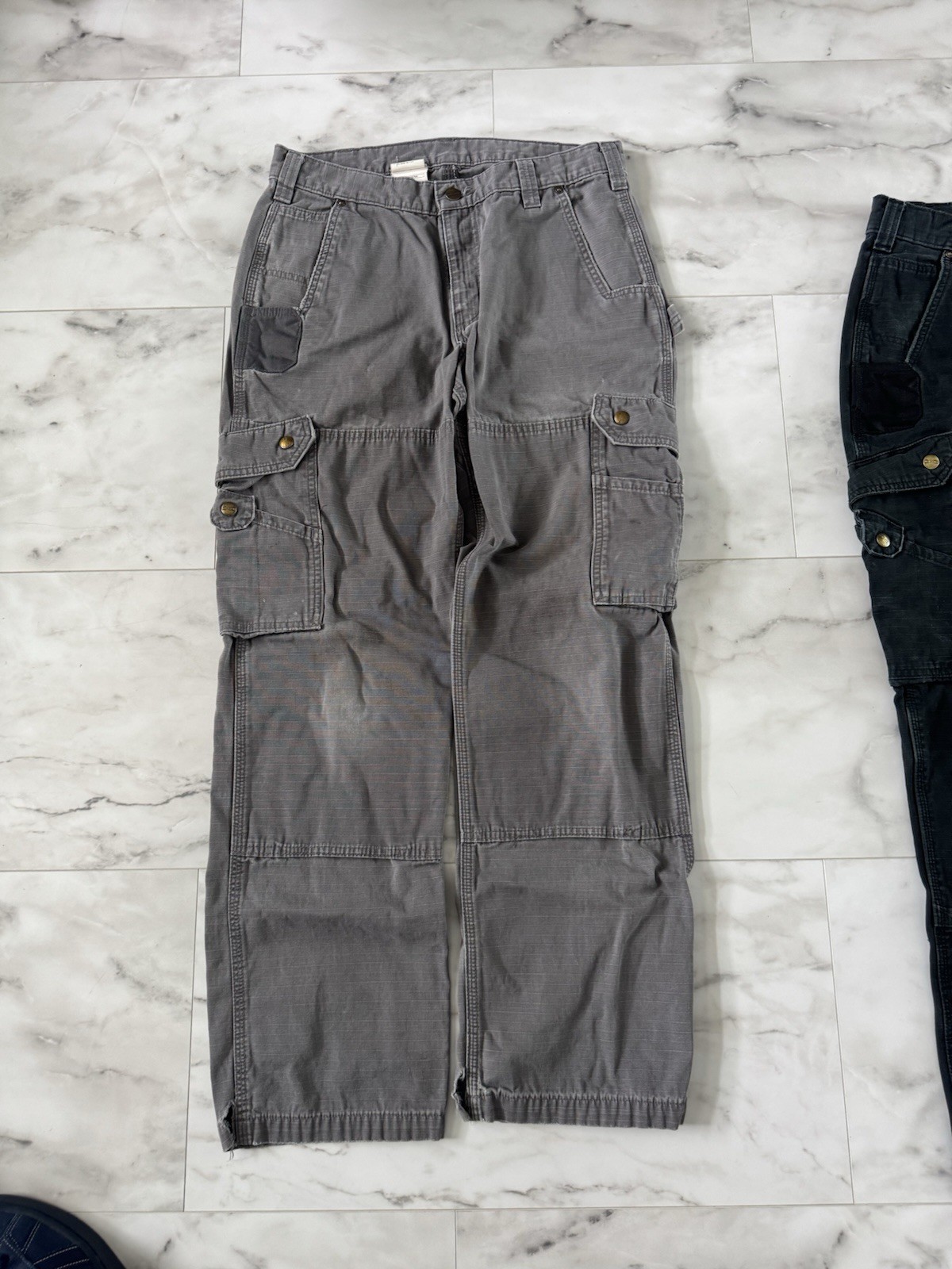 Carhartt Men’s Carpenter Pants Double Knees Light Grey 33