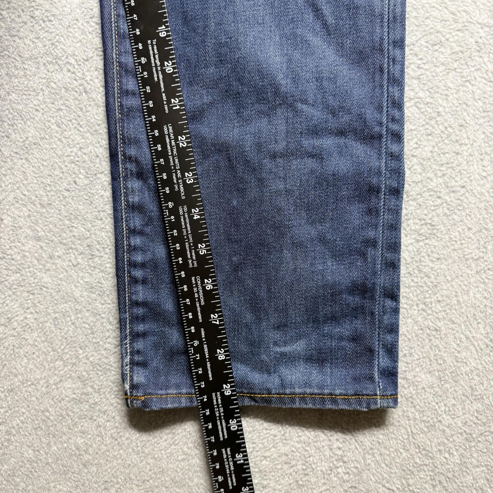 G Star RAW Jeans Men 32×30 Blue 3301 Straight Leg Dark Wash Button Fly Denim