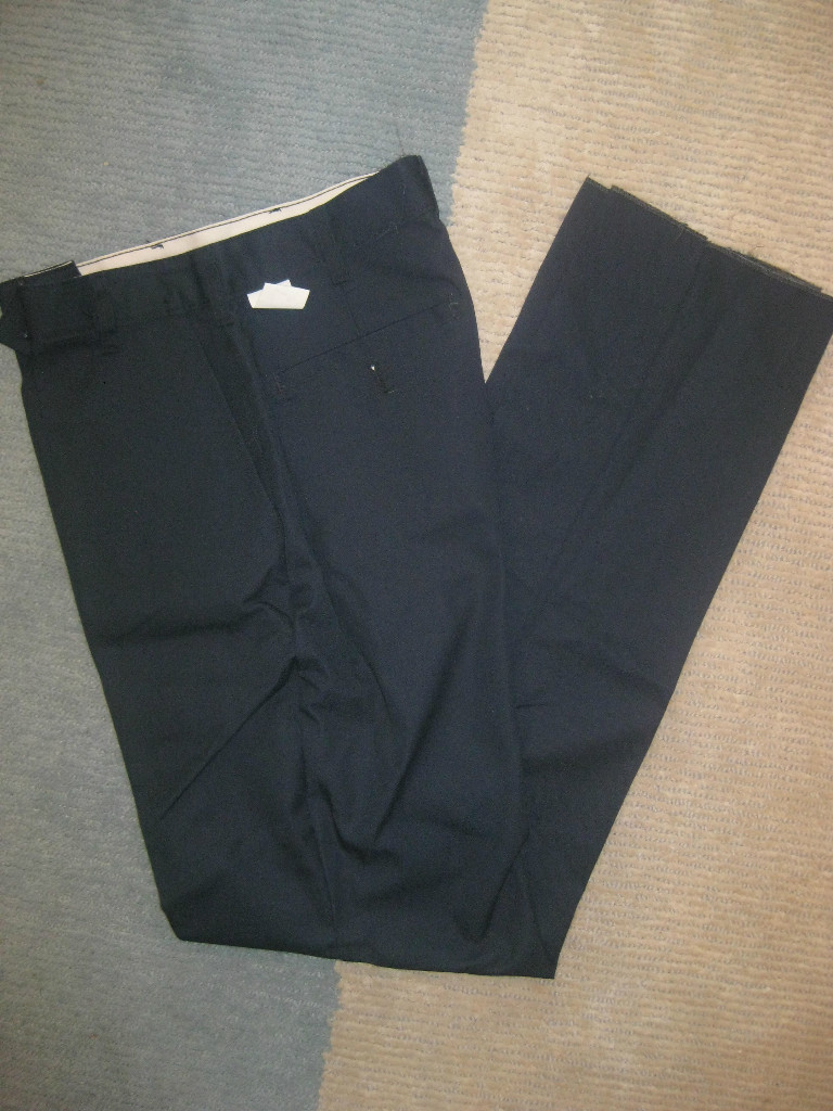 Mens pants flat navy blue uniform 26 29 30 31 33 34 x 28 29 30 32 33 36 new