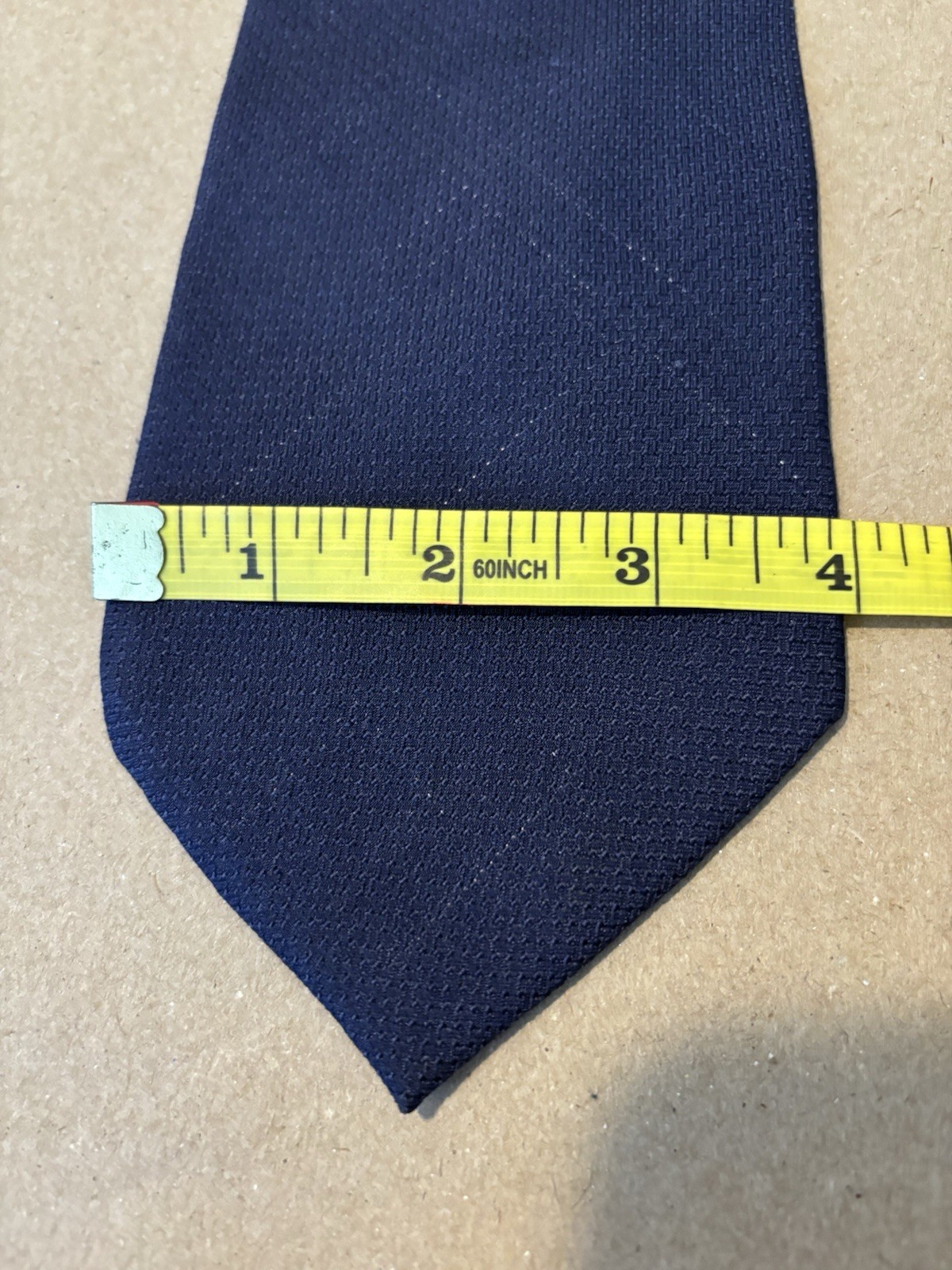 FARENTINO FERRE Men’s Navy Blue Woven Solid Classic Tie 57–60″ One Size