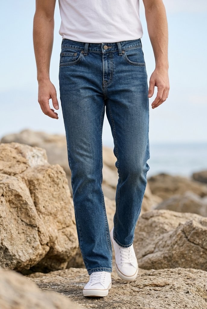 Wrangler Rock 47 Slim Straight Denim Jeans 34×36