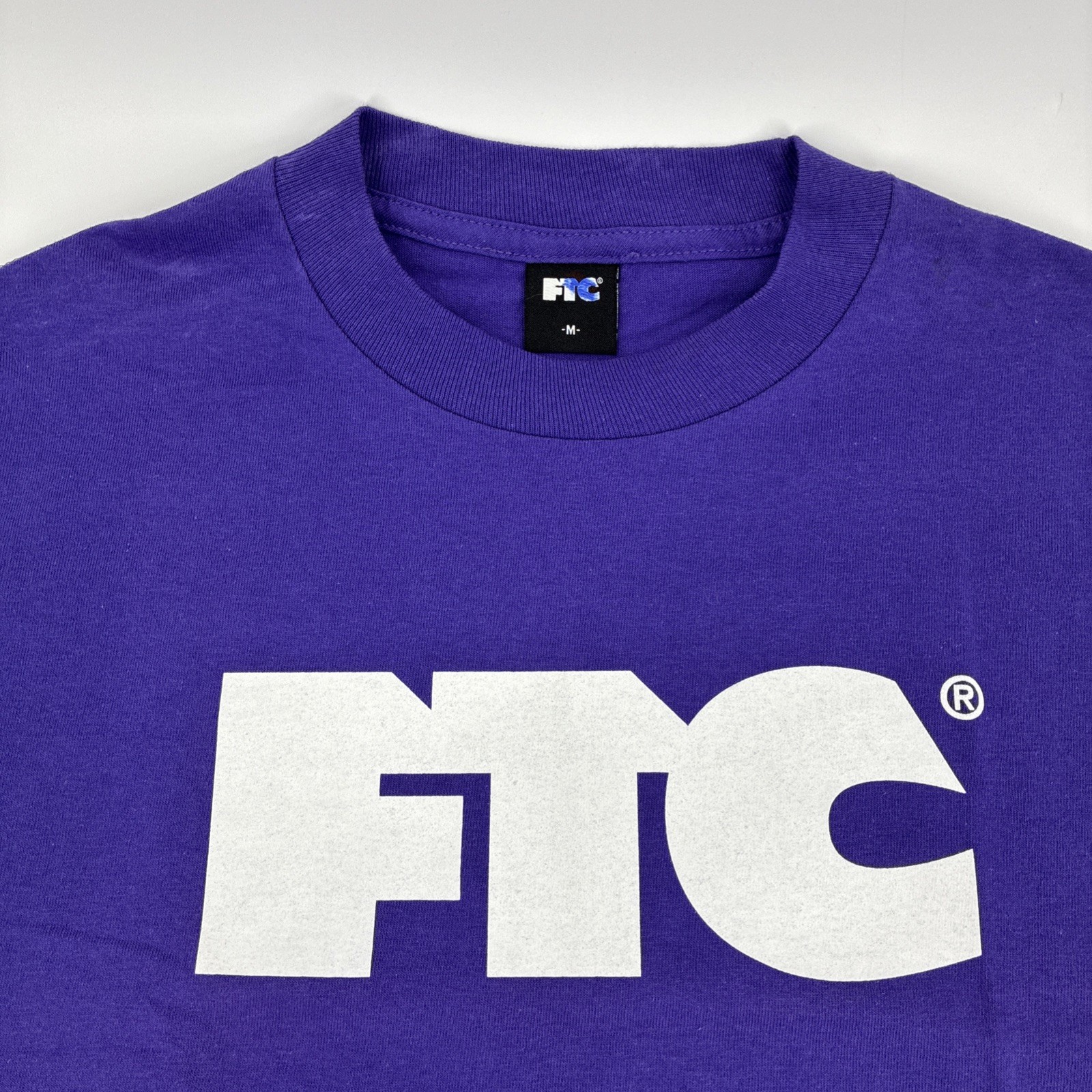 FTC For The City Logo Shirt Men Medium Purple Skate Shop SF CA USA Y2K