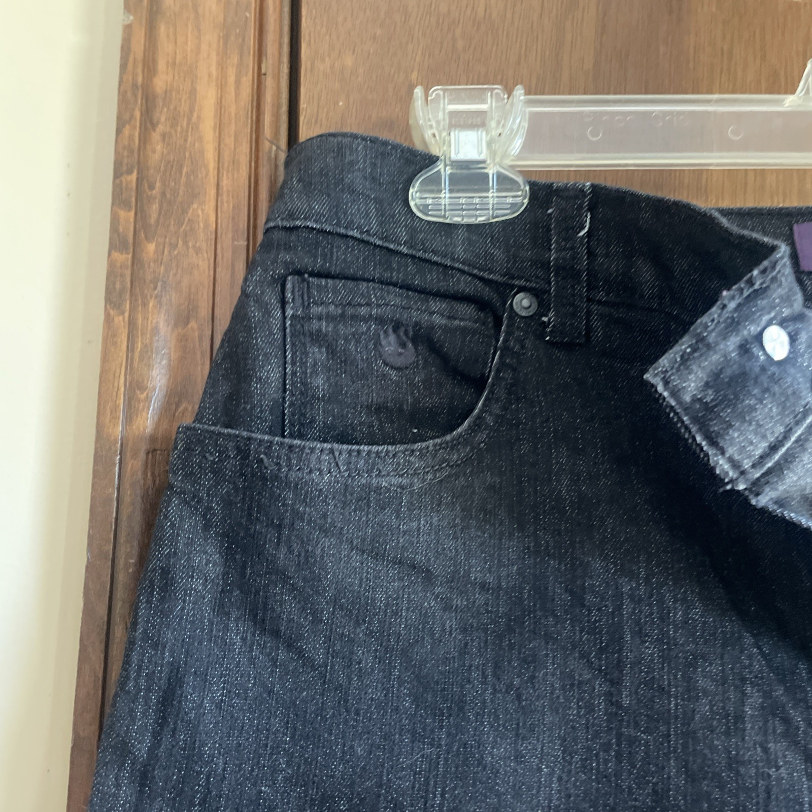 Gloria Vanderbilt AMANDA Black Jeans-Zipper/Button Closure-Size 14 MISSY AVERAGE