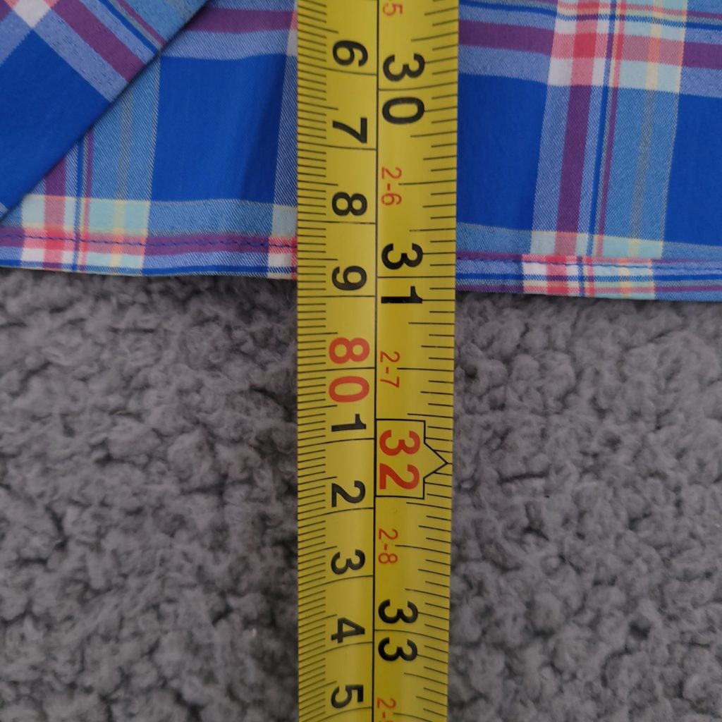 Vineyard Vines Performance Tucker Shirt Mens L Blue Pink Plaid Button Down