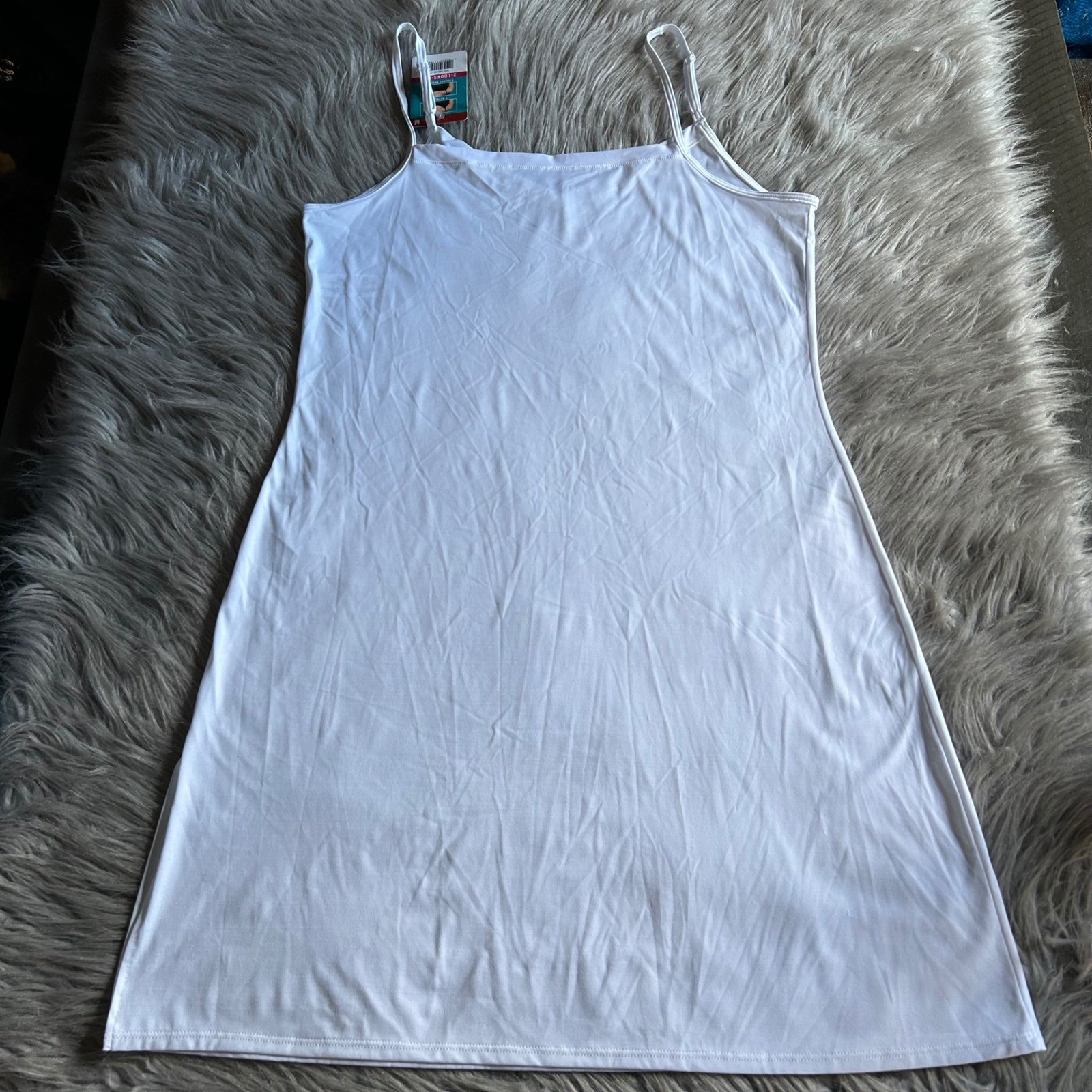 Vanity Fair Radiant Collection Full Slip Womens Size Medium White Slit