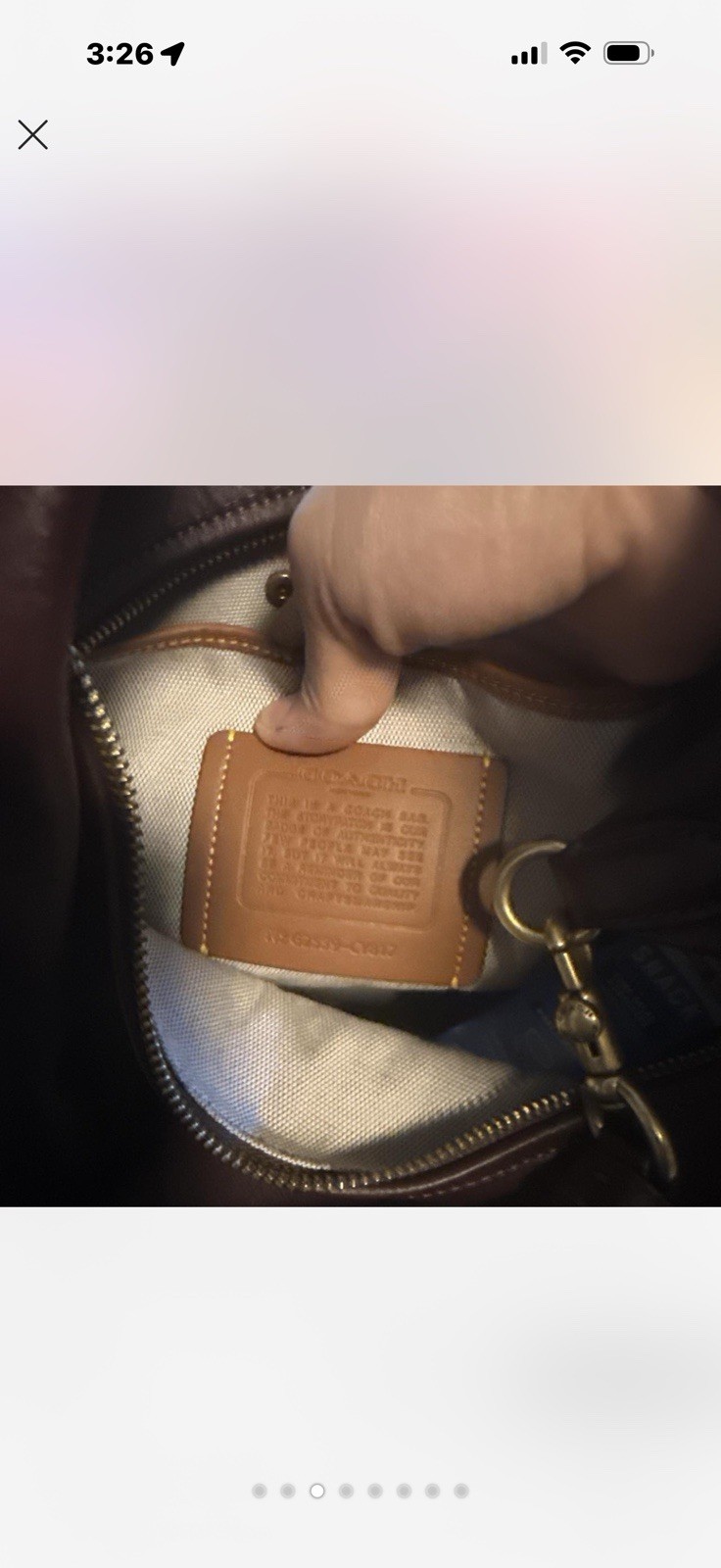 Coach Juliet 38 Black Currant