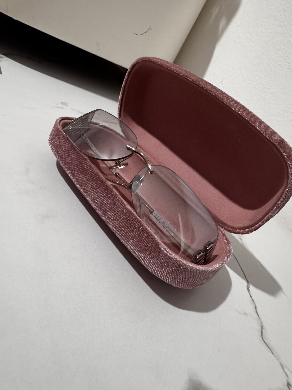 Miu Miu MUA51S Silver/Grey Mirror Silver Gradient 75-14-110 Sunglasses EXCELLENT
