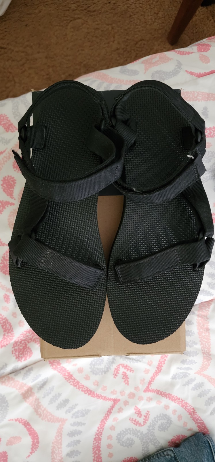 Teva Women’s 9 Midform Universal Sandals Outdoor Platform Black Hook & Loop