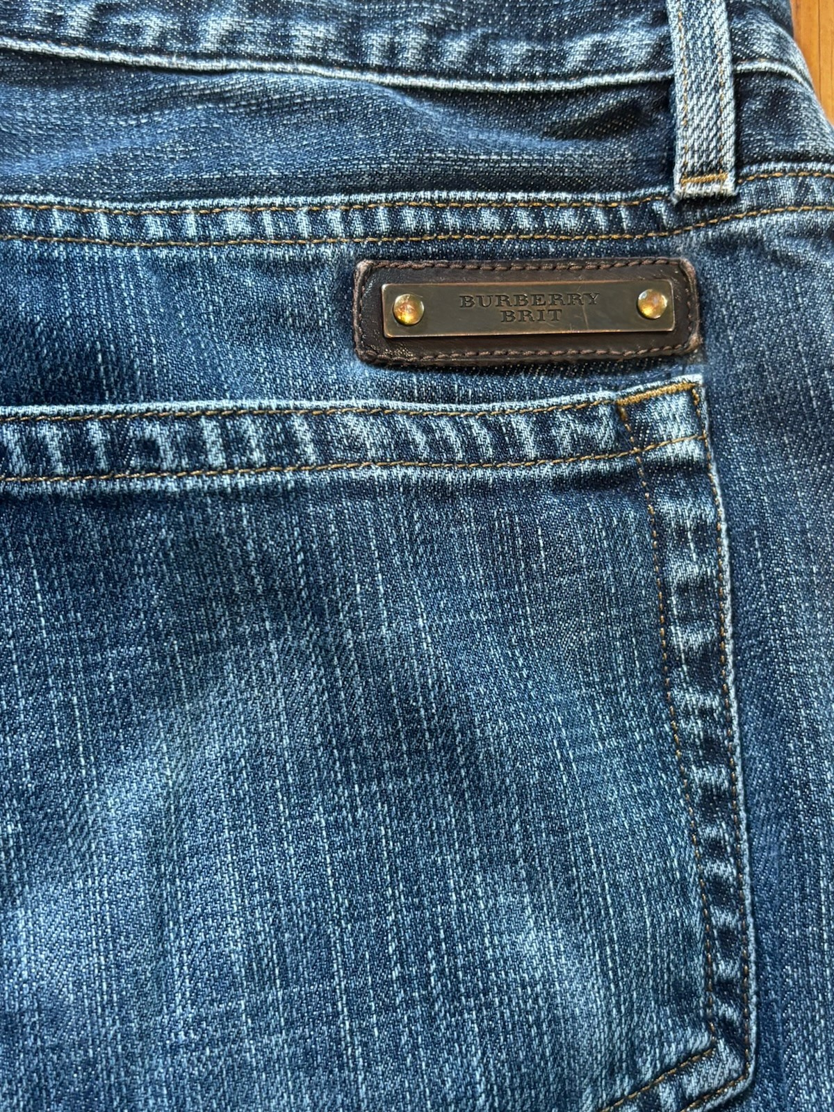 Burberry Brit Steadman Men’s Blue Straight Denim ￼ Jeans 34 X 32