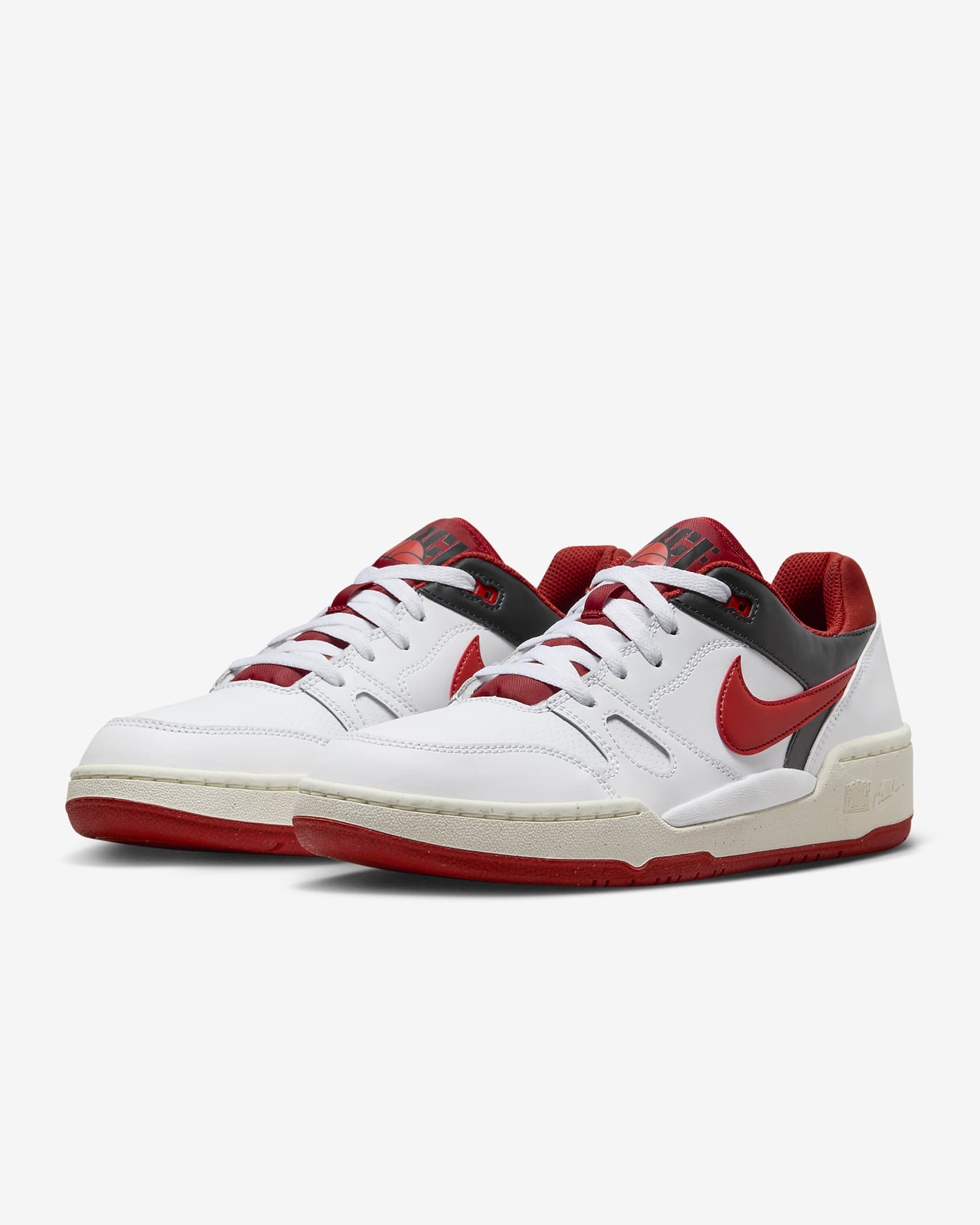 Nike Full Force Lo White Mystic Red Black Sail FB1362-102 sz 13 Men’s