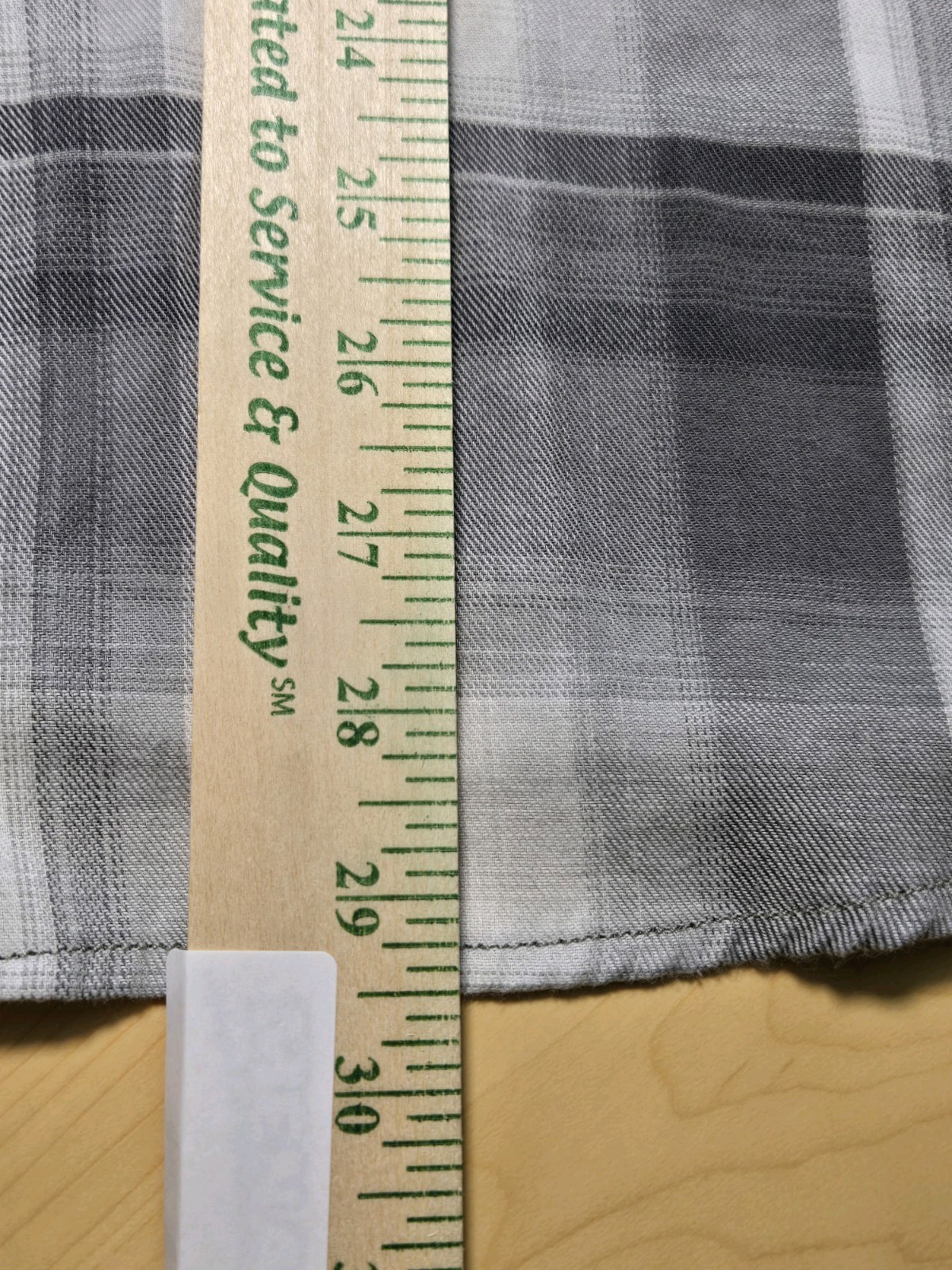 Field & Forest Men’s Bayside Stretch Woven Short Sleeve Shirt XL Plaid Gray Soft
