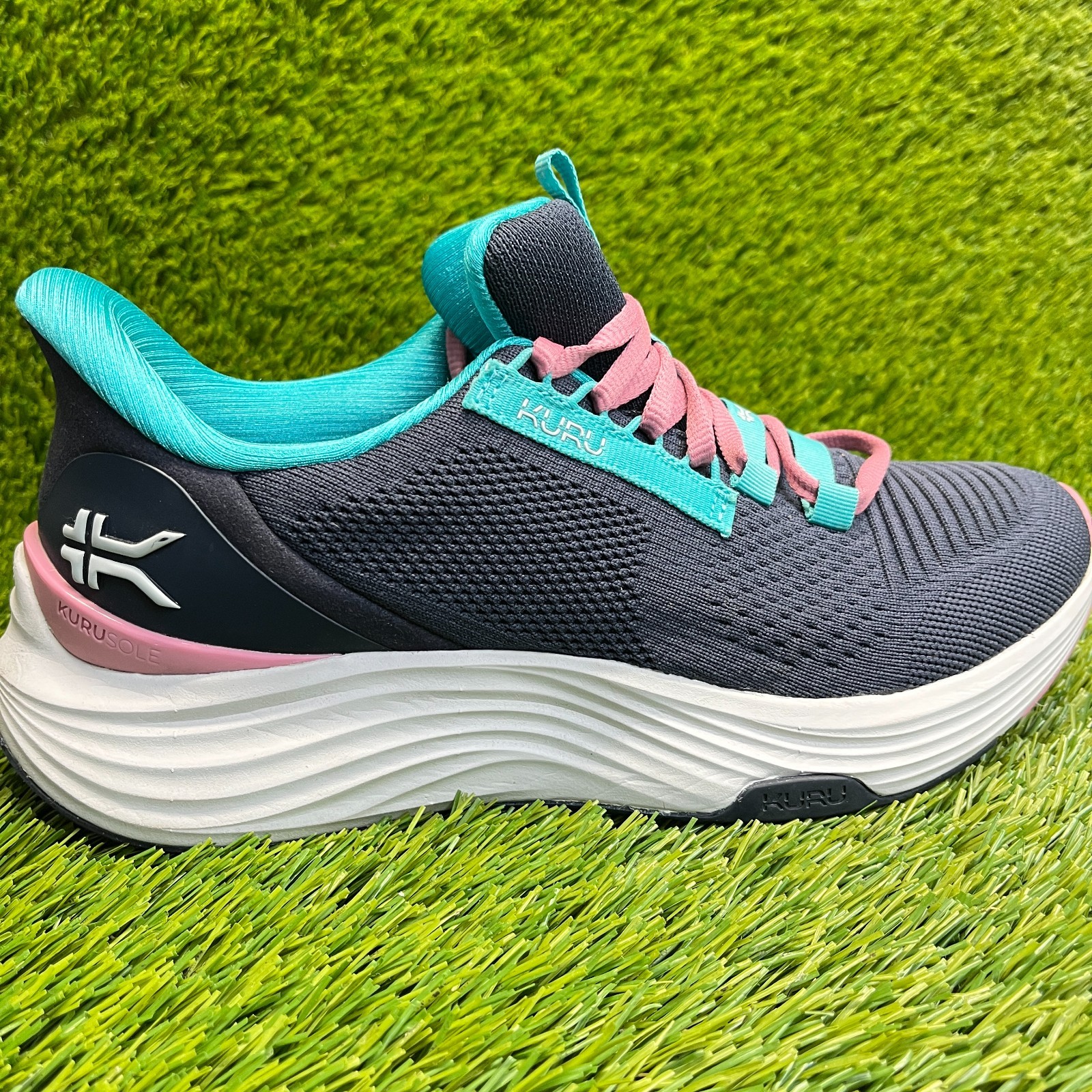 Kuru Atom 2 Womens Size 8.5 Blue White Athletic Running Walking Shoes Sneakers