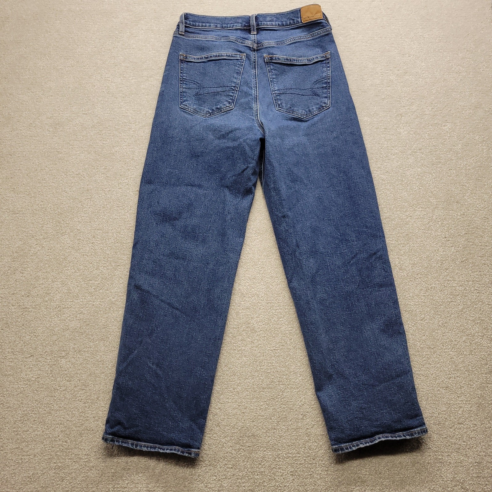American Eagle Strigid Straight Leg Jeans Women’s Size 4 Short Blue Denim