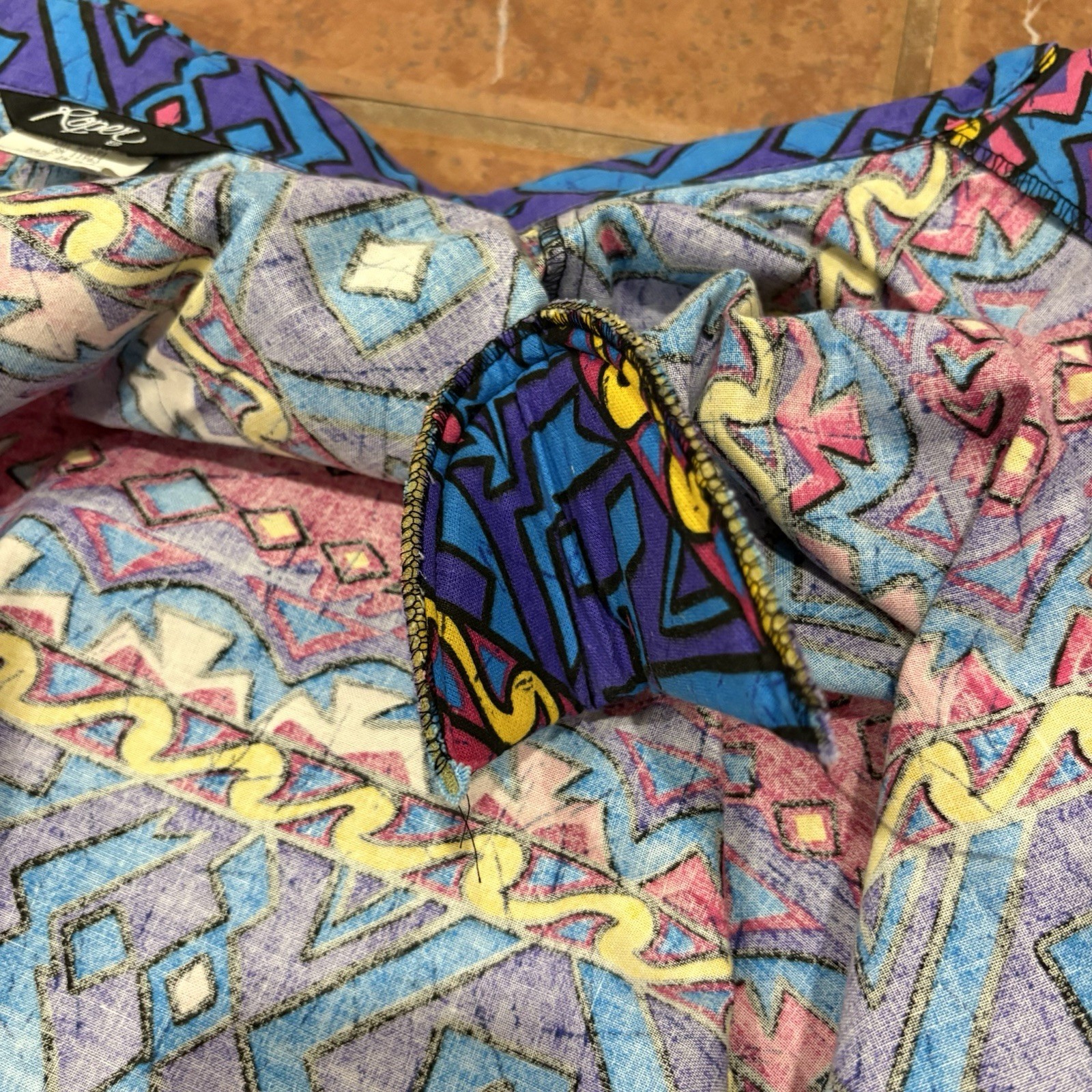 Roper Vintage Western Rodeo Shirt Blue Retro 90s Cowboy USA Womens Padded XL