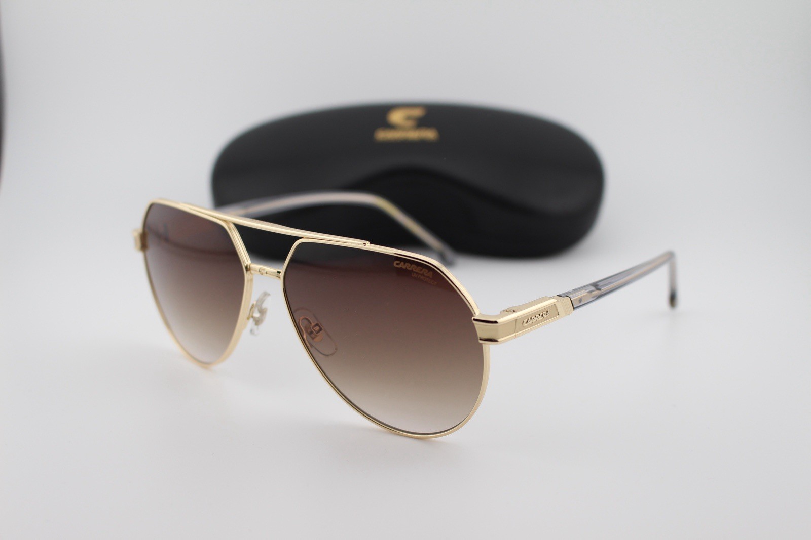 CARRERA Men’s Aviator Sunglasses Gold CA1067-2F7-62 Size 62mm 145mm 14mm New