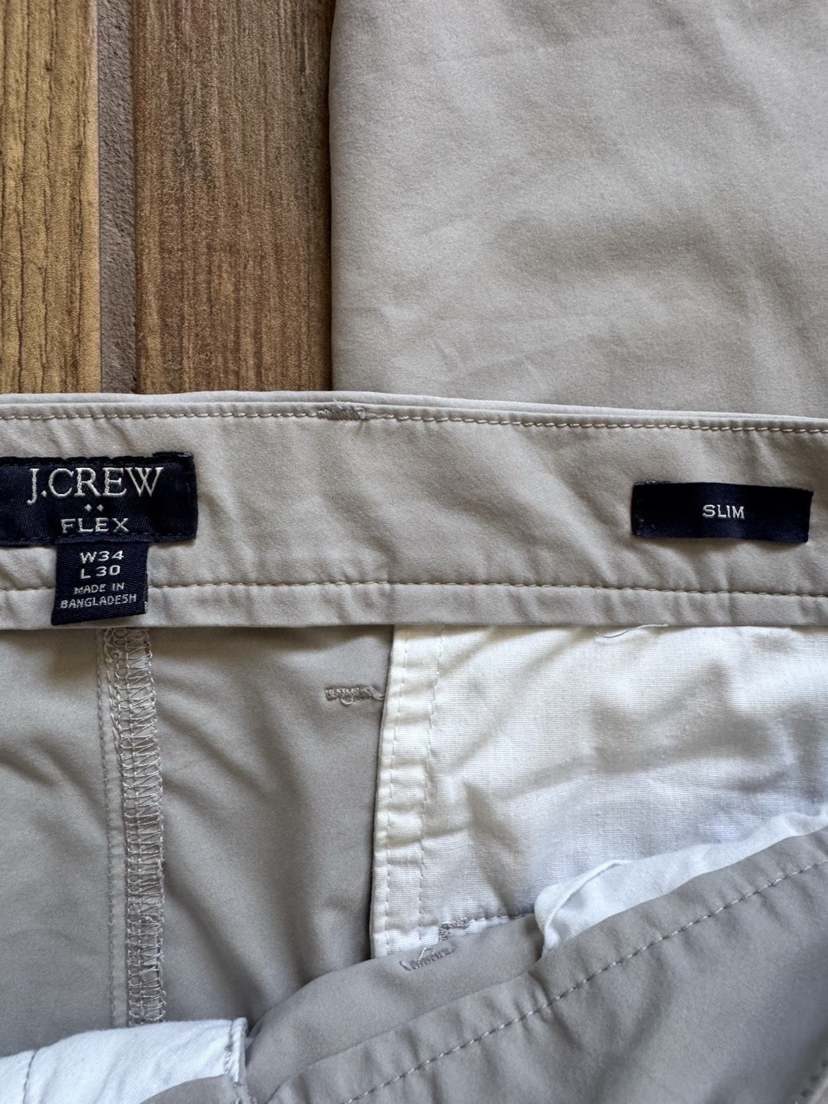 J Crew Men’s Slim Tech Pants Grey 34×30