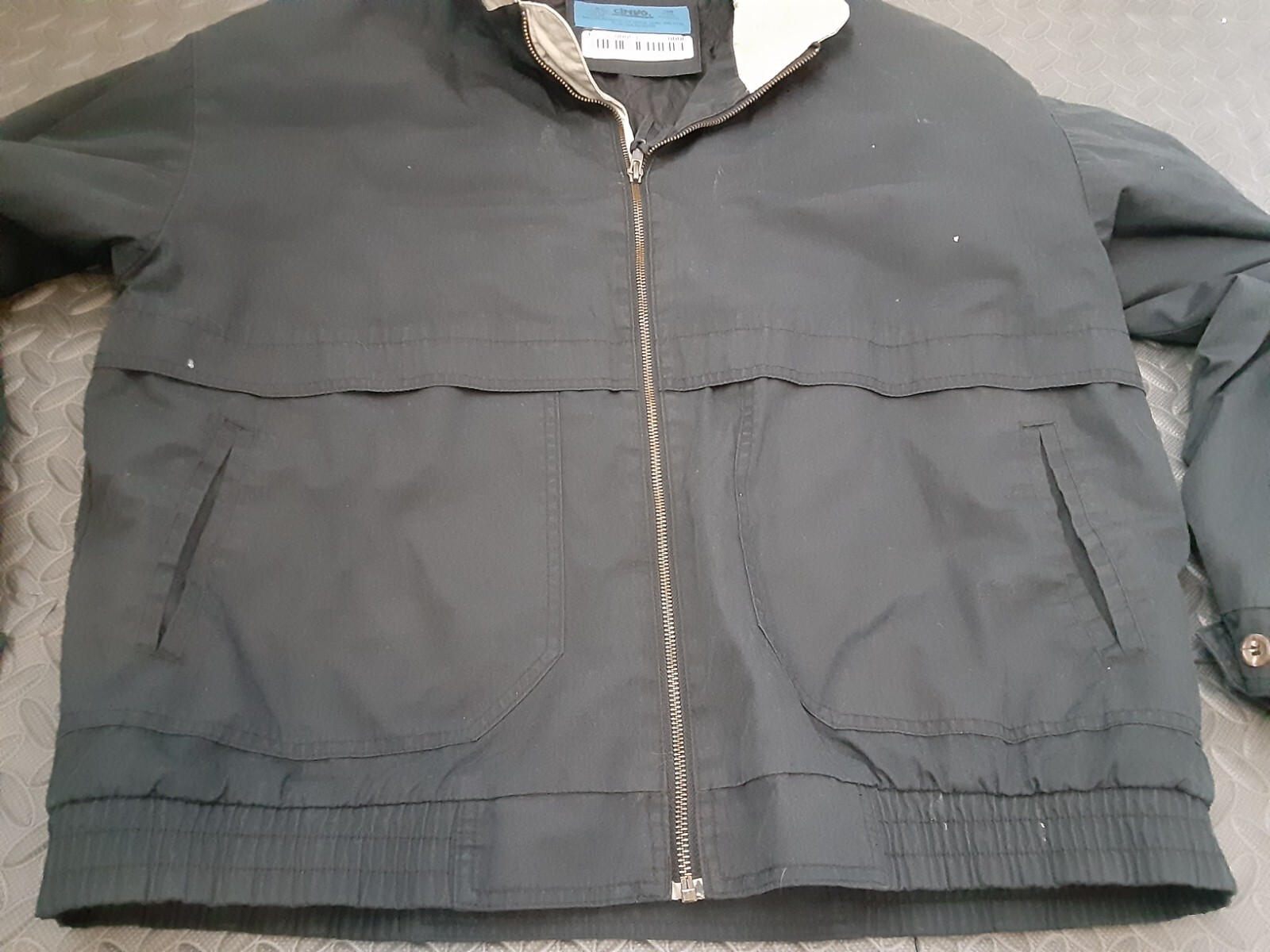 Vintage Cintas Full Zip Black Work Jacket Men’s Size Large #S183