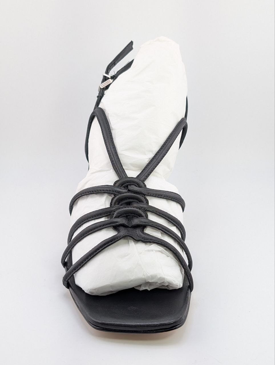 NIB Schutz Octavia Leather Heeled Sandal in Black, sizes 9 & 9.5 available