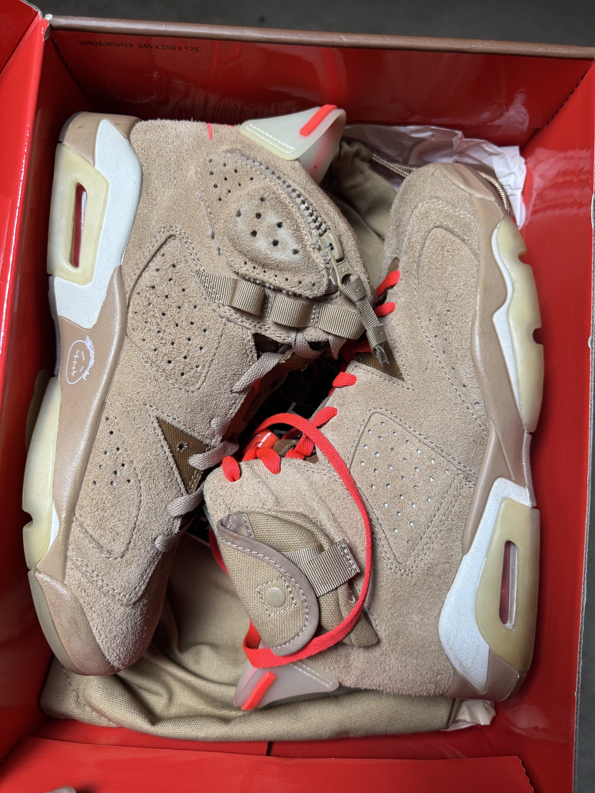Size 8M/9.5W – Jordan 6 Retro Travis Scott British Khaki DH0690-200