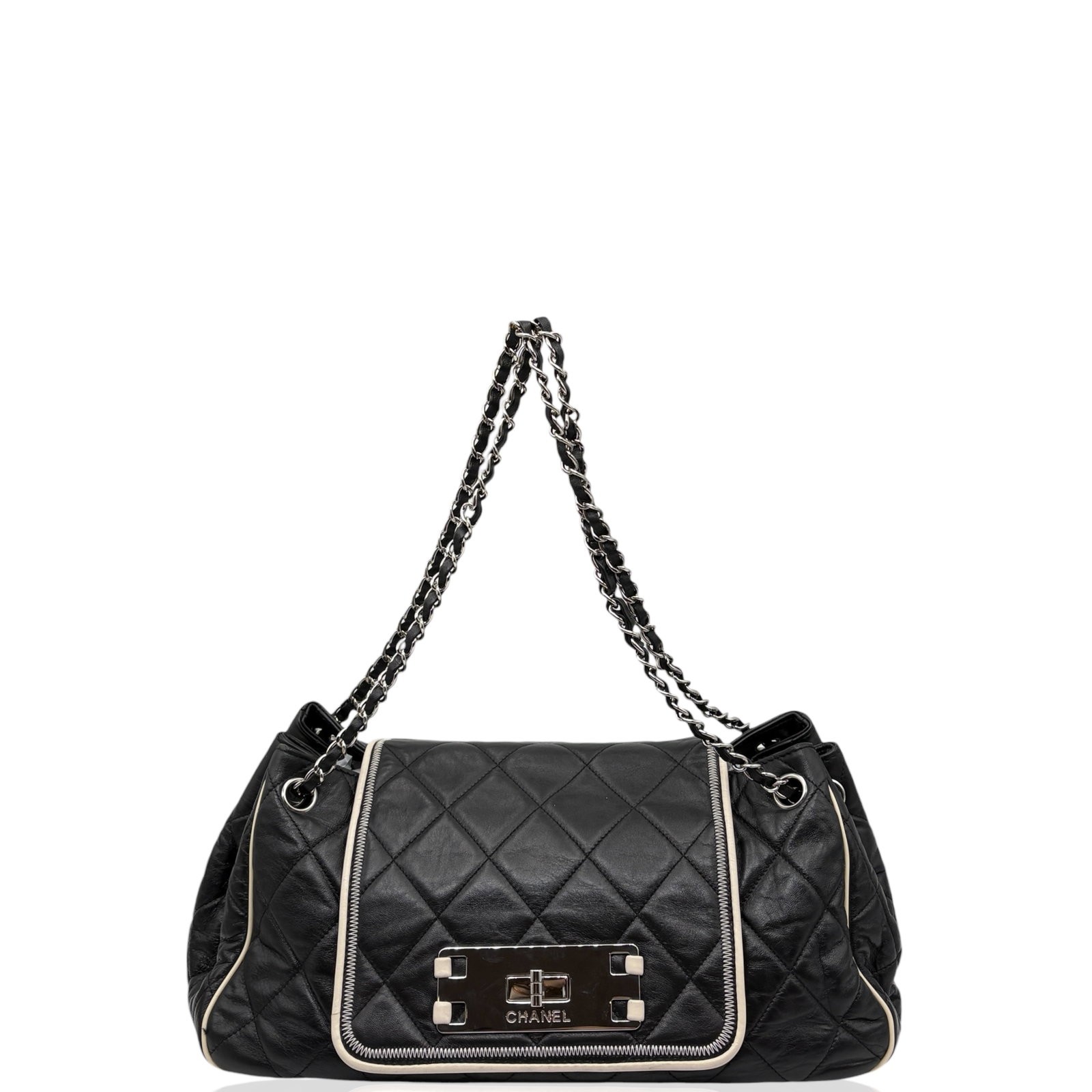 Chanel Quilted East West Accordion Flap Lambskin Soft Calfskin (tz031926a3)