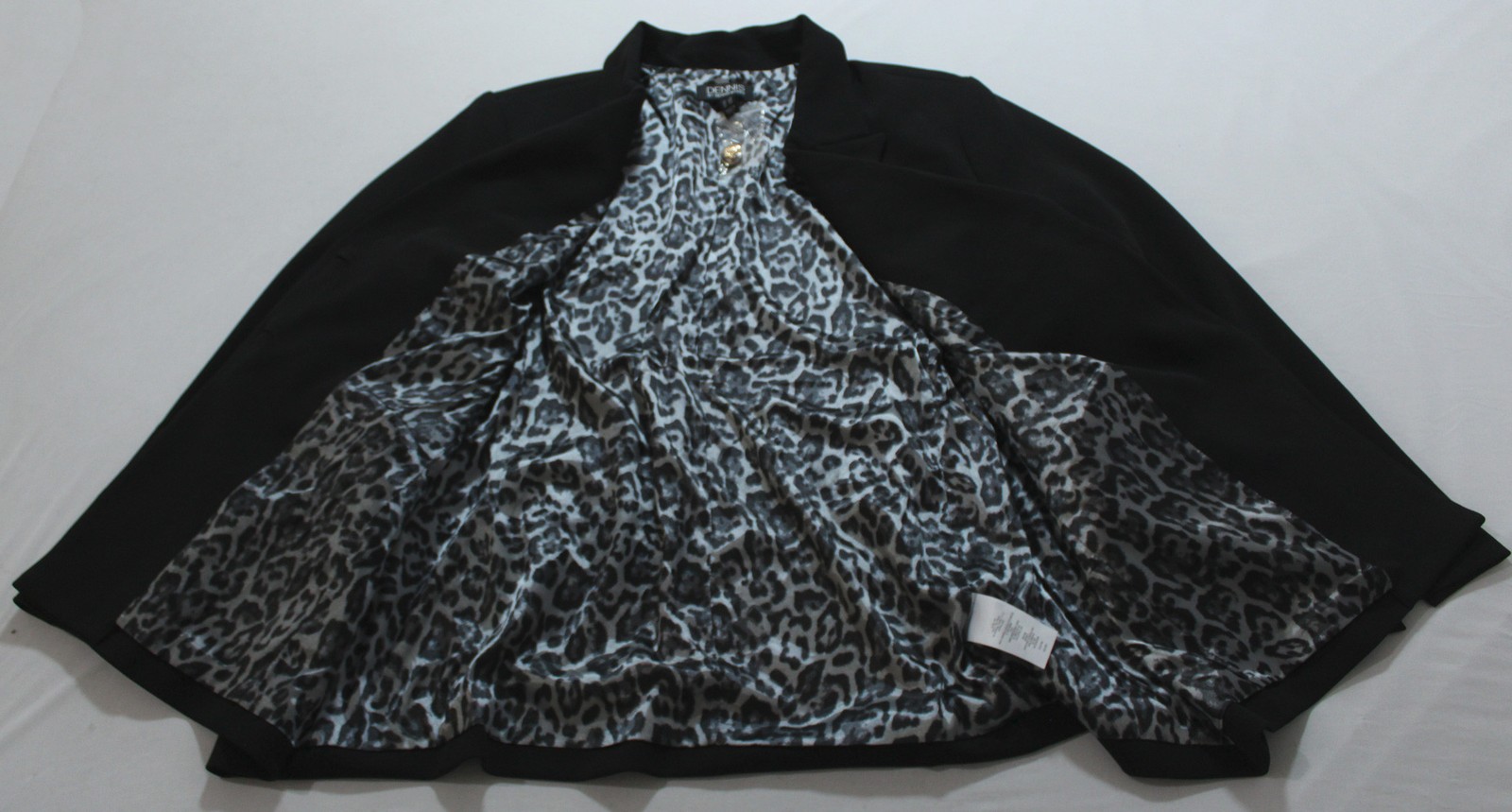 Dennis Basso Women’s Plus L/S Regular Luxe Crepe Blazer EH6 Black Size 3X