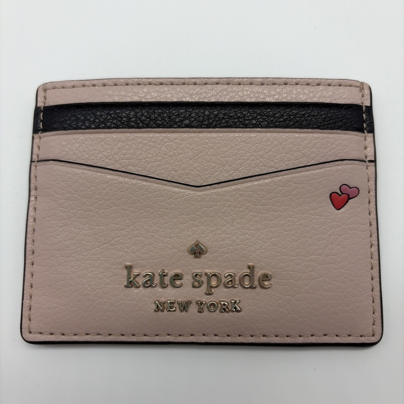 Kate Spade Disney Minnie Mouse Vanity Pink Red Glitter Cardholder Wallet