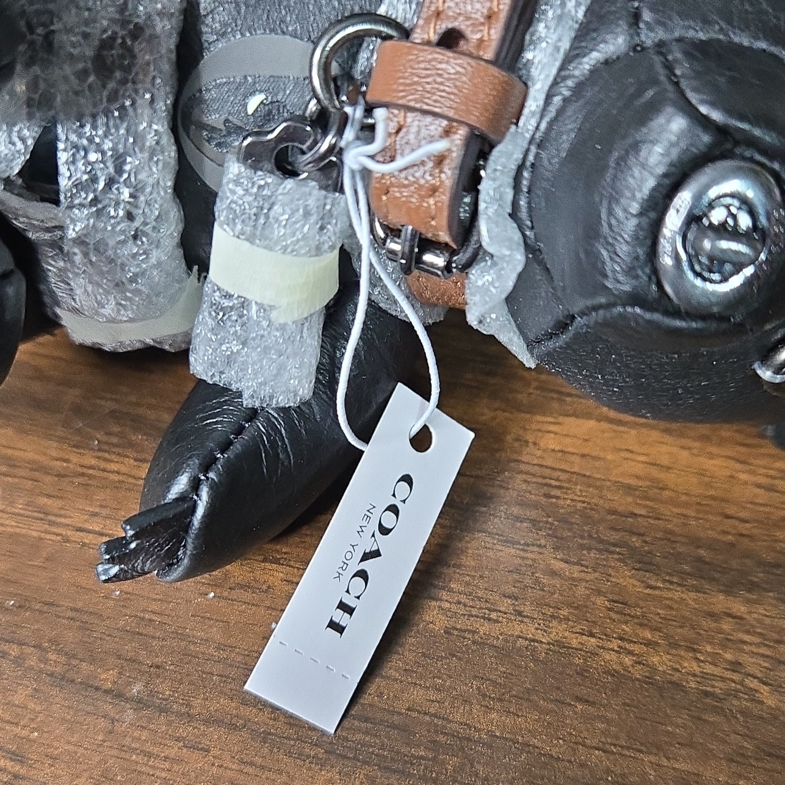 Coach Limited Edition Black Panther Leather Bear