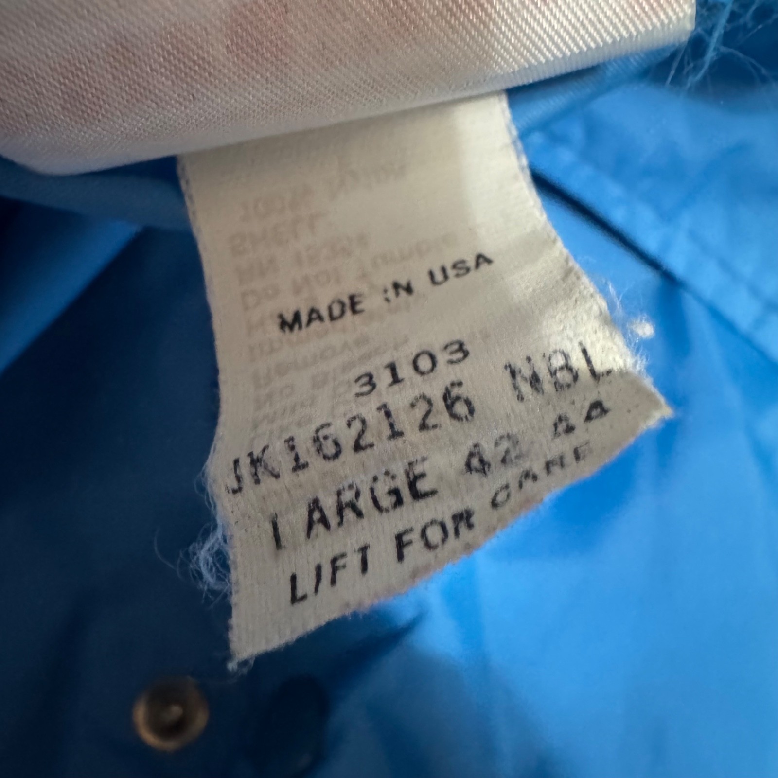 Union Carbide 1980s Hartwell Windbreaker Snap Up Jacket WV Chemical Plant- L