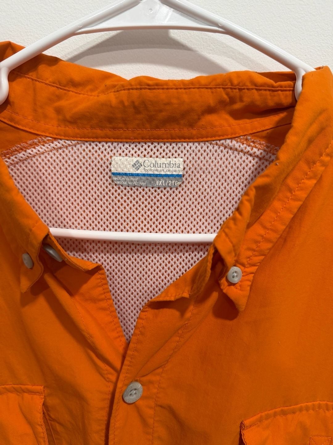 Columbia PFG Omni-Shade Long Sleeve Vented Fishing Shirt – Orange