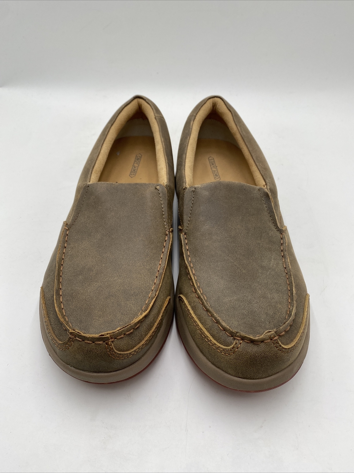 Cody James Men’s Trust Me Beaned Slip-On Casual Oxford Shoes Brown Size 12D