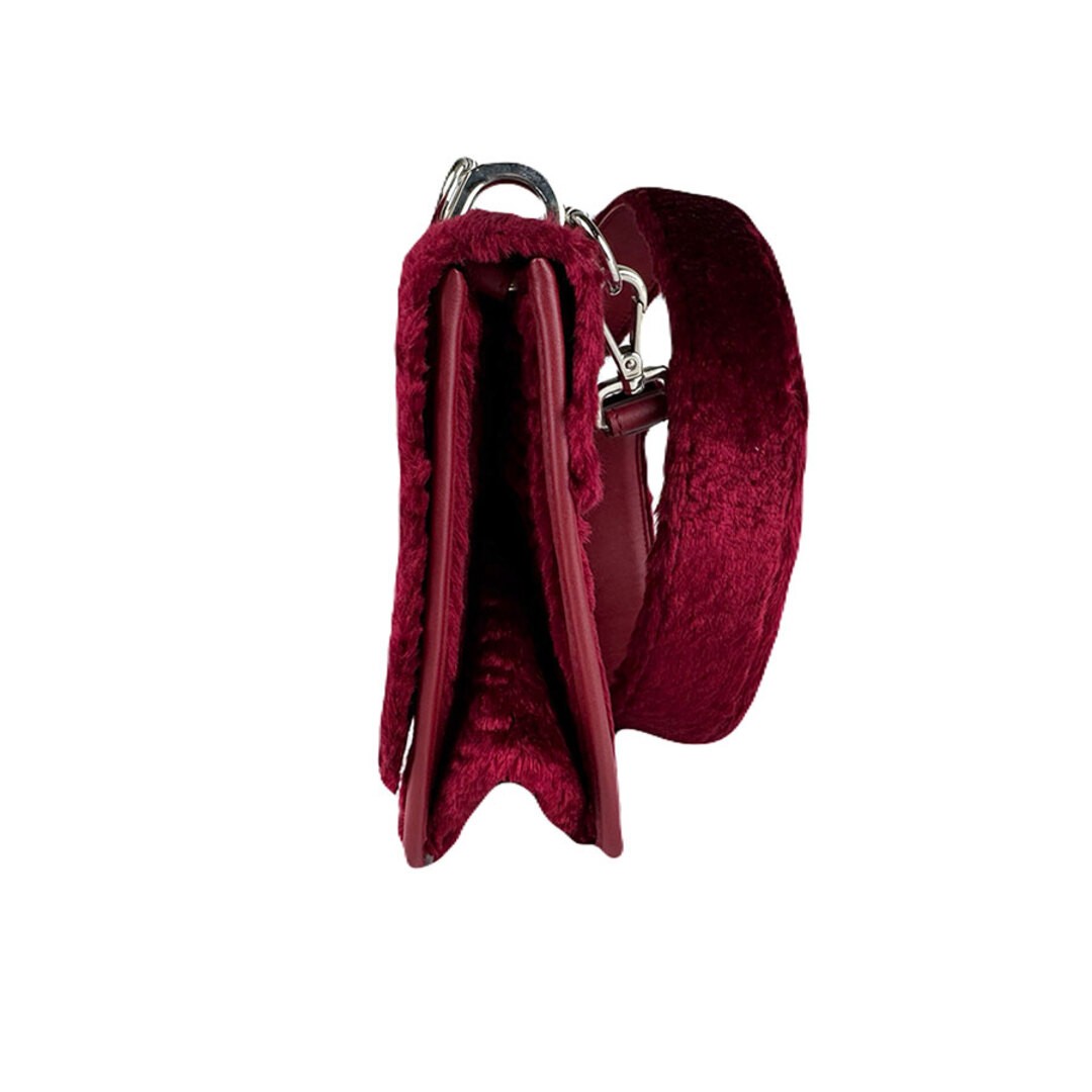Fendi Shoulder bag Canayef fur Red 8BT284 A06E Size: W:9.4×H:7.9 in.