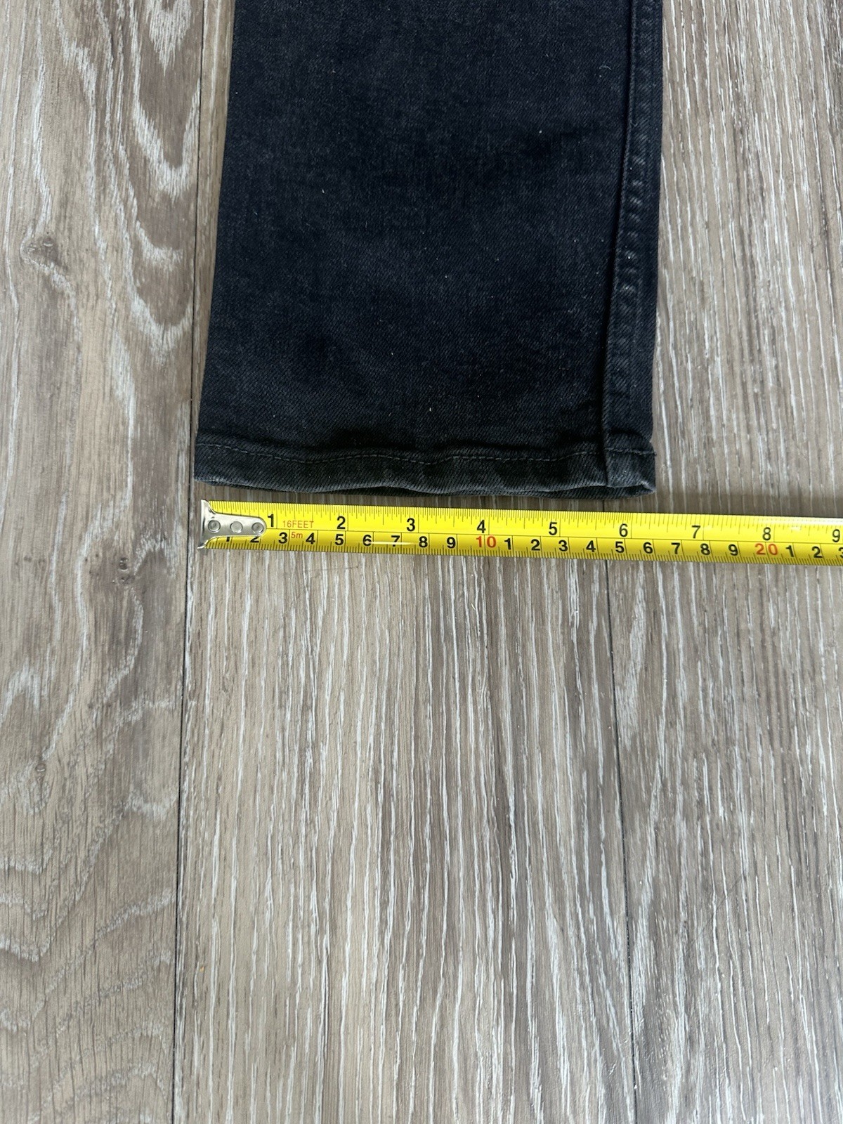 Ksubi Men’s Black Skinny Slim Fit Distressed Logo Denim Jeans Size 34