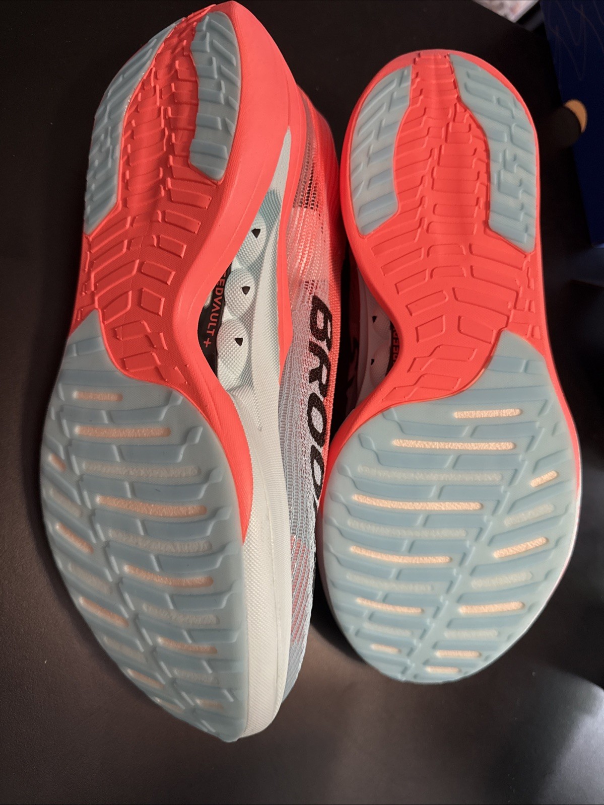 Brooks Hyperion Elite 5 Pink Clay Atomizer Blue Running Shoe Size 11 New