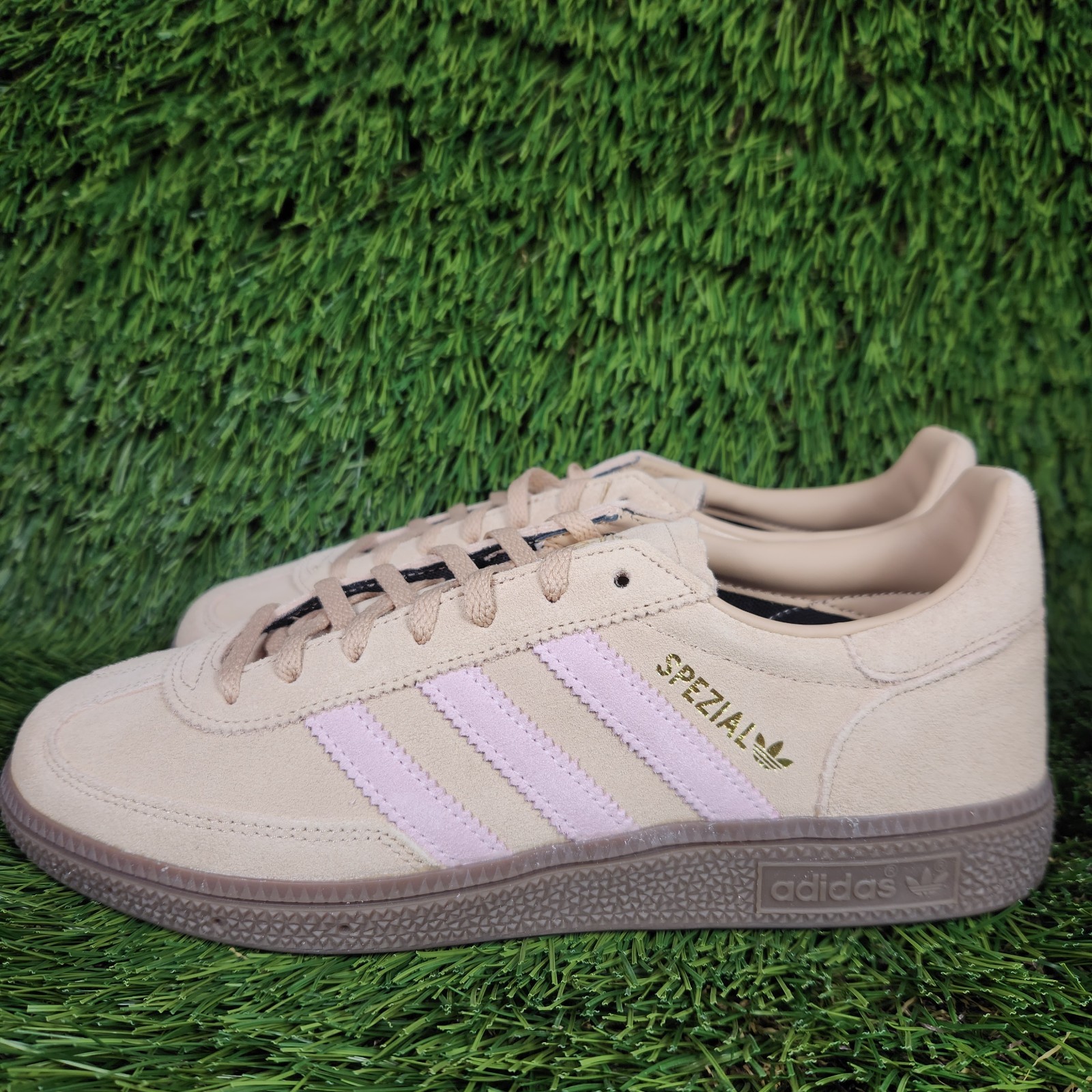 Adidas Handball Spezial Womens Suede Beige Pink Tan Brown Bottom Original JI2651