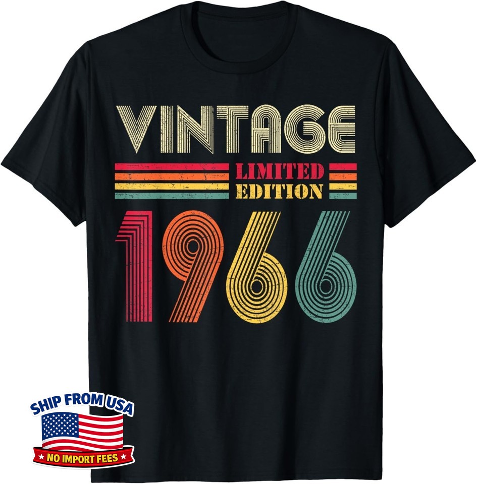 1966 60th Birthday Gift 60 Years Old Vintage Unisex T-Shirt