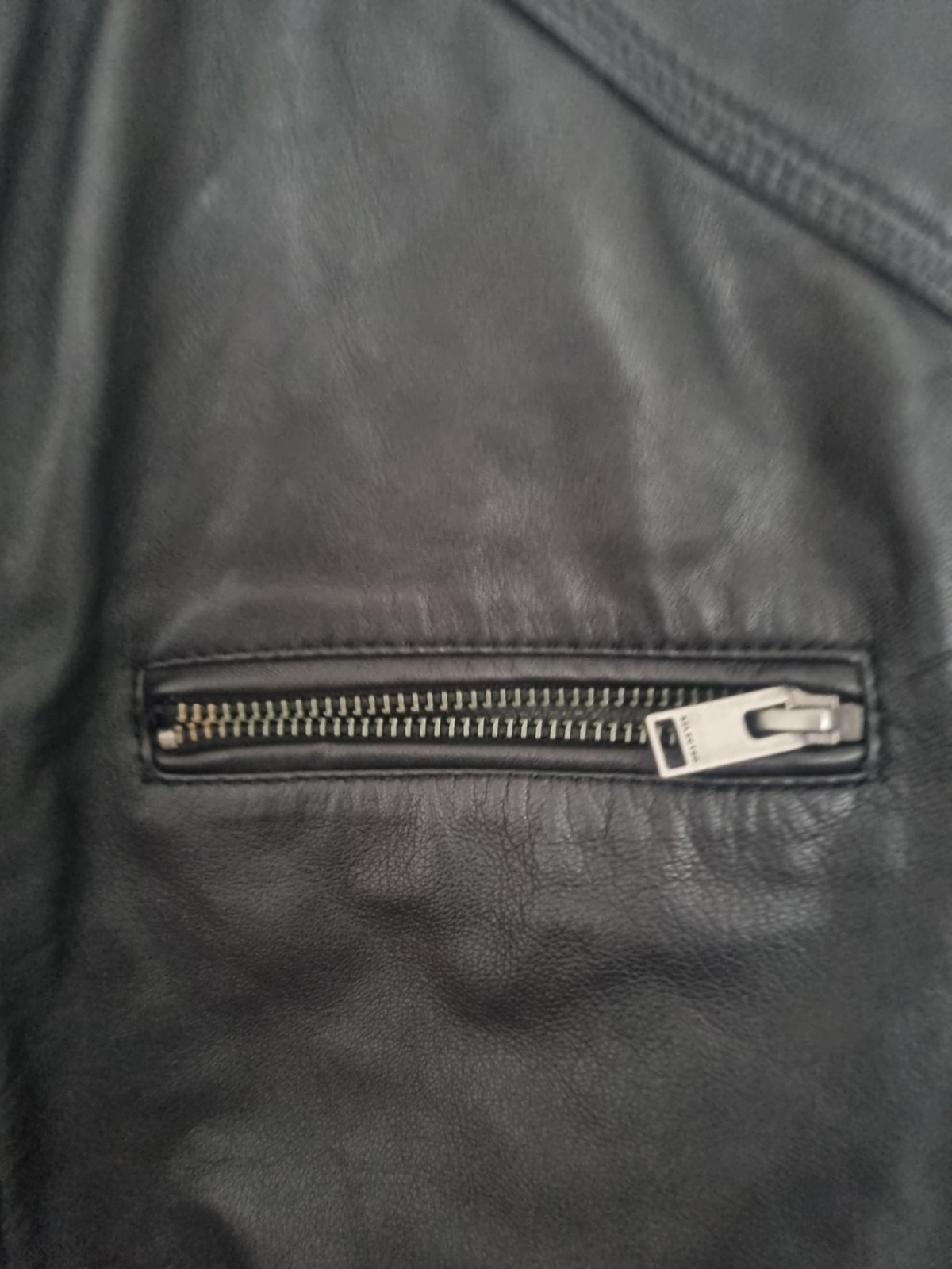 SELELECTED HOMME – LEATHER CLASSIC JACKET SIZE S GREAT CONDITION Pit2Pit 20″