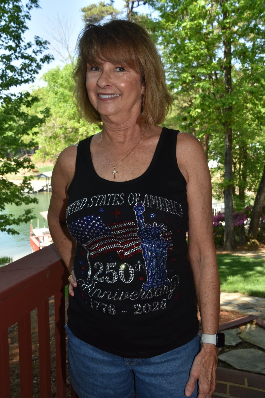America’s 250th Birthday rhinestone shirt or tank XS S M L XL XXL 1X 2X 3X 4X 5X