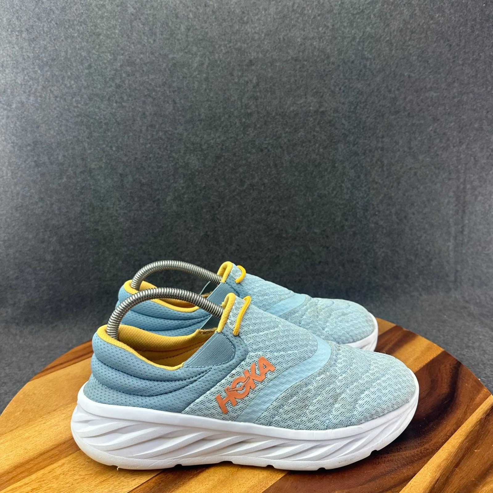 Hoka One Ora Recovery 2 Comfort Shoes Sneakers Blue Yellow Women’s Size 9