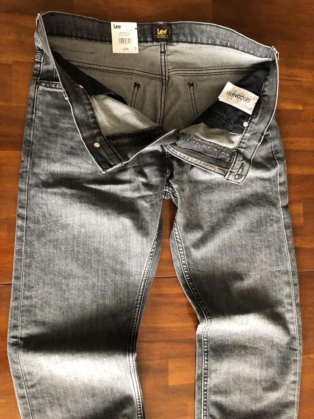 LEE Rider 33/32 Men Jeans Cotton Blend Stretch Slim Denim Washed (W33L32)$195