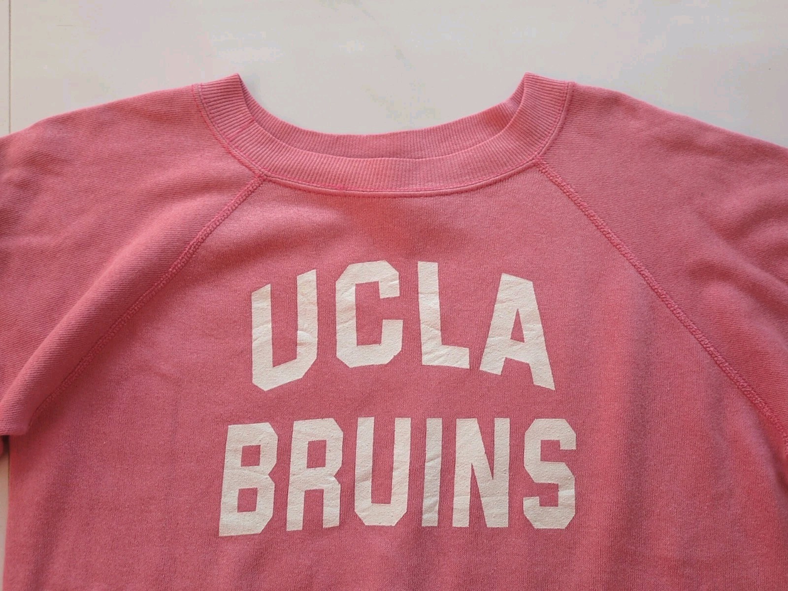 Vtg 80s UCLCA Bruins Womens Sweatshirt Pink Sz M Made In USA Panill Boxy 21/22