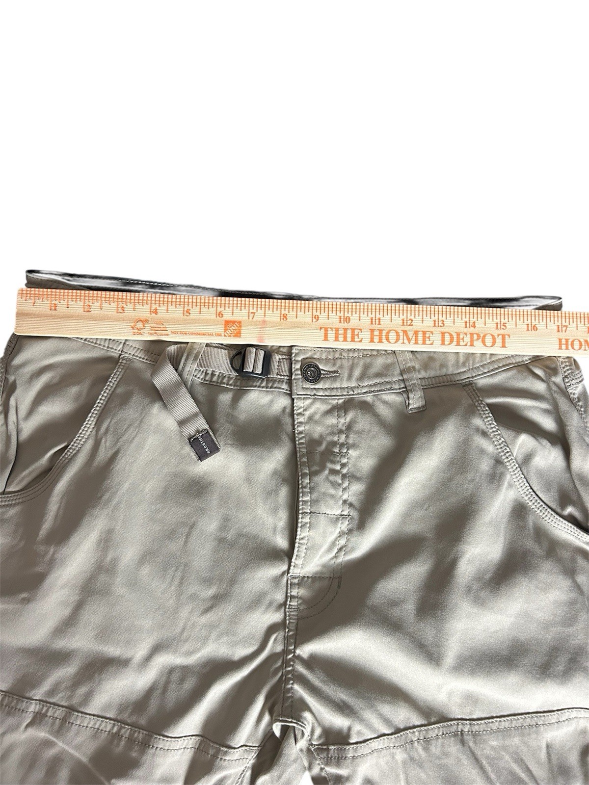 prAna Men’s Zion Stretch Pants Cargo Pants 36W X 34L, Hiking Outdoor In Beige