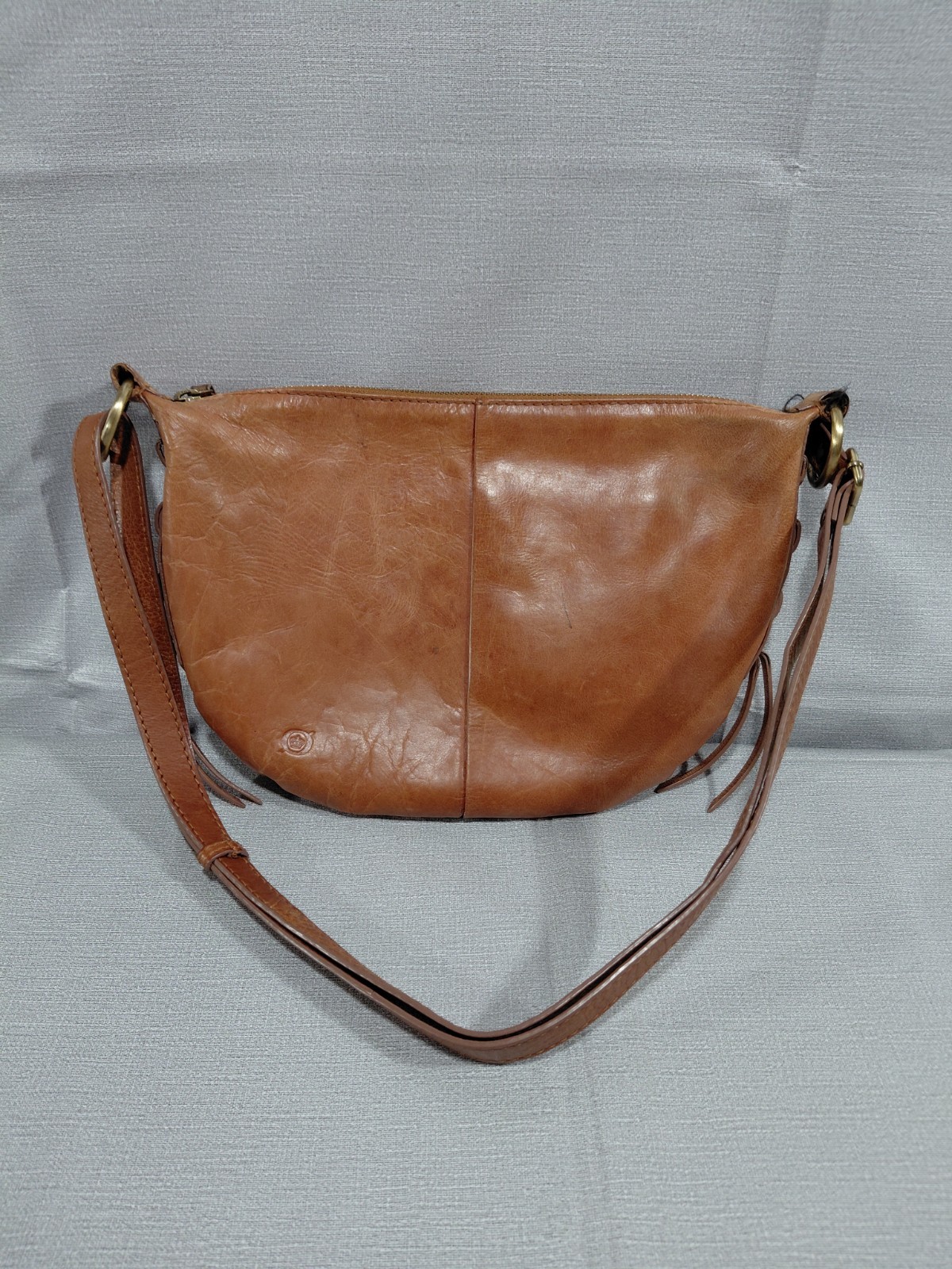 Born Hobo Shoulder Bag Brown Adjustable Strap Lace Up Sides