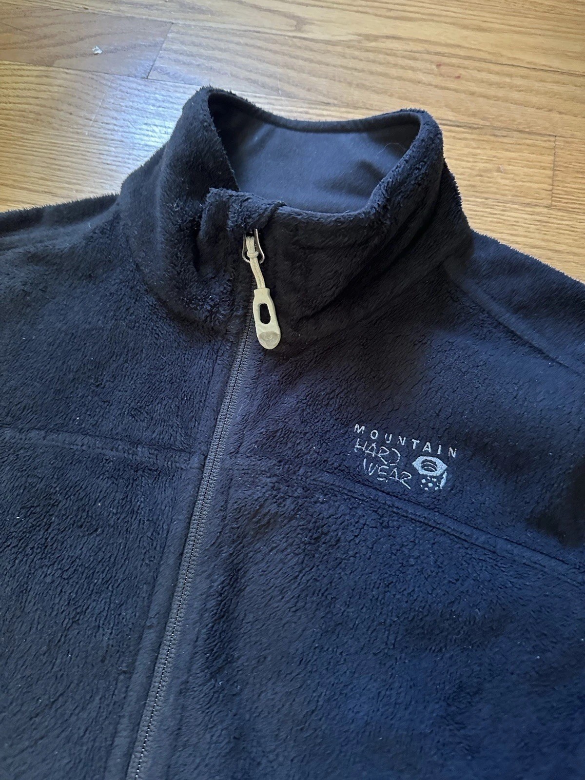 Mountain Hardwear Jacket Womens Black Pyxis Fleece Full Zip Size Small OL3866