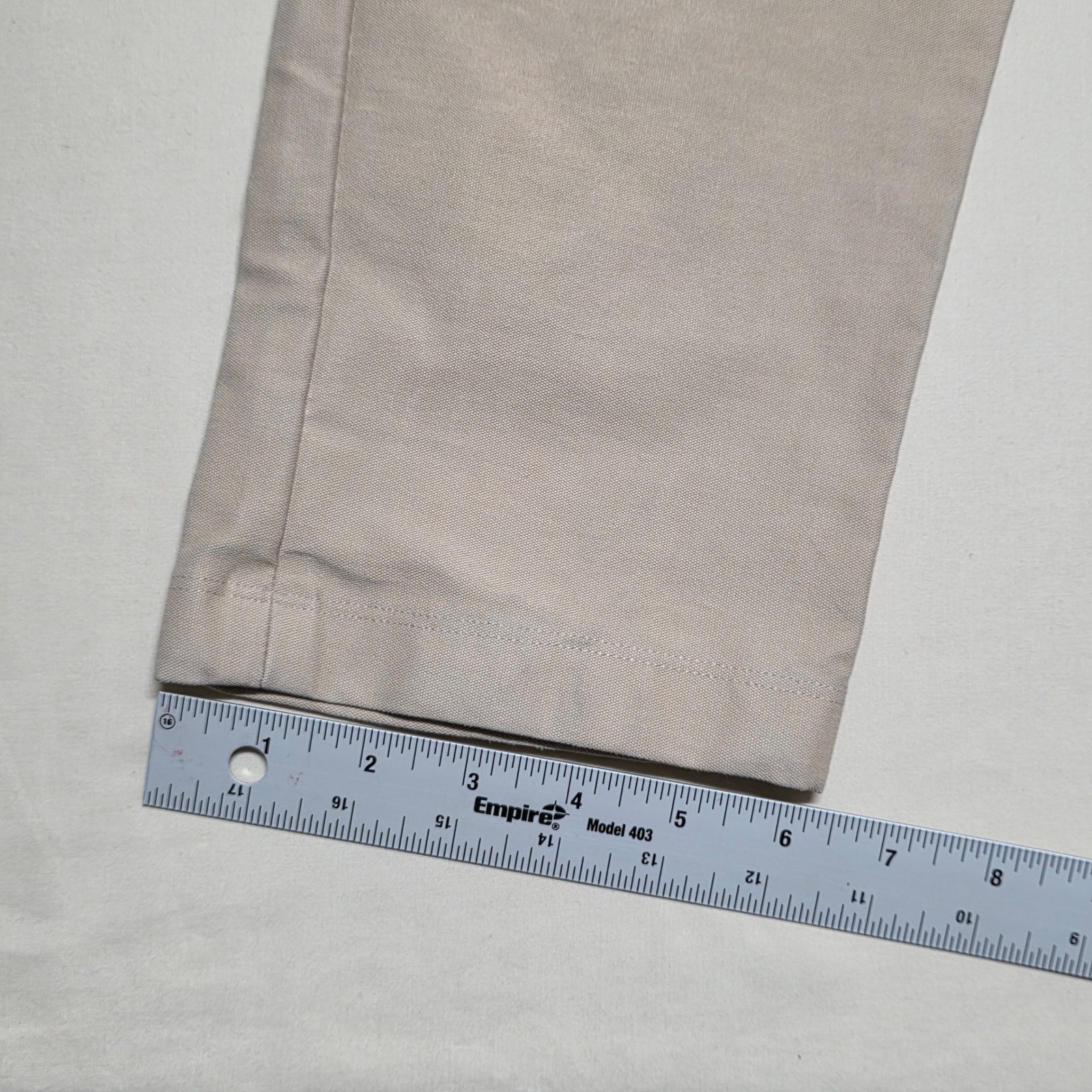 Lululemon ABC Pants Men 34 Tan Slim Fit Technical Stretch Casual Chinos Straight
