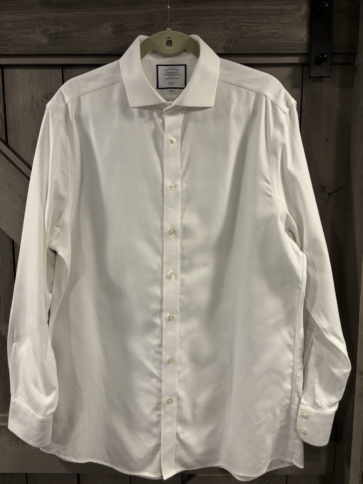 Charles Tyrwhitt Jermyn Street London 17/35 in 43/89cm slim fit, non iron