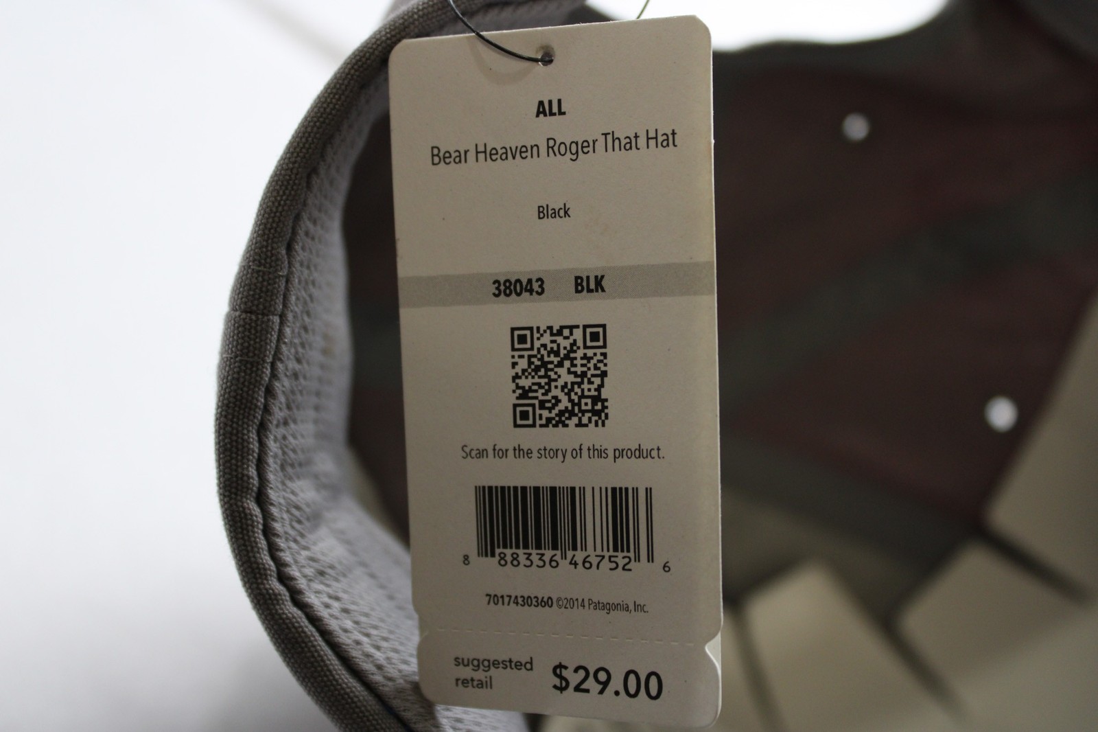 Patagonia Men’s Bear Heaven Roger That Fall ’15 Hat LB3 Multicolor One Size
