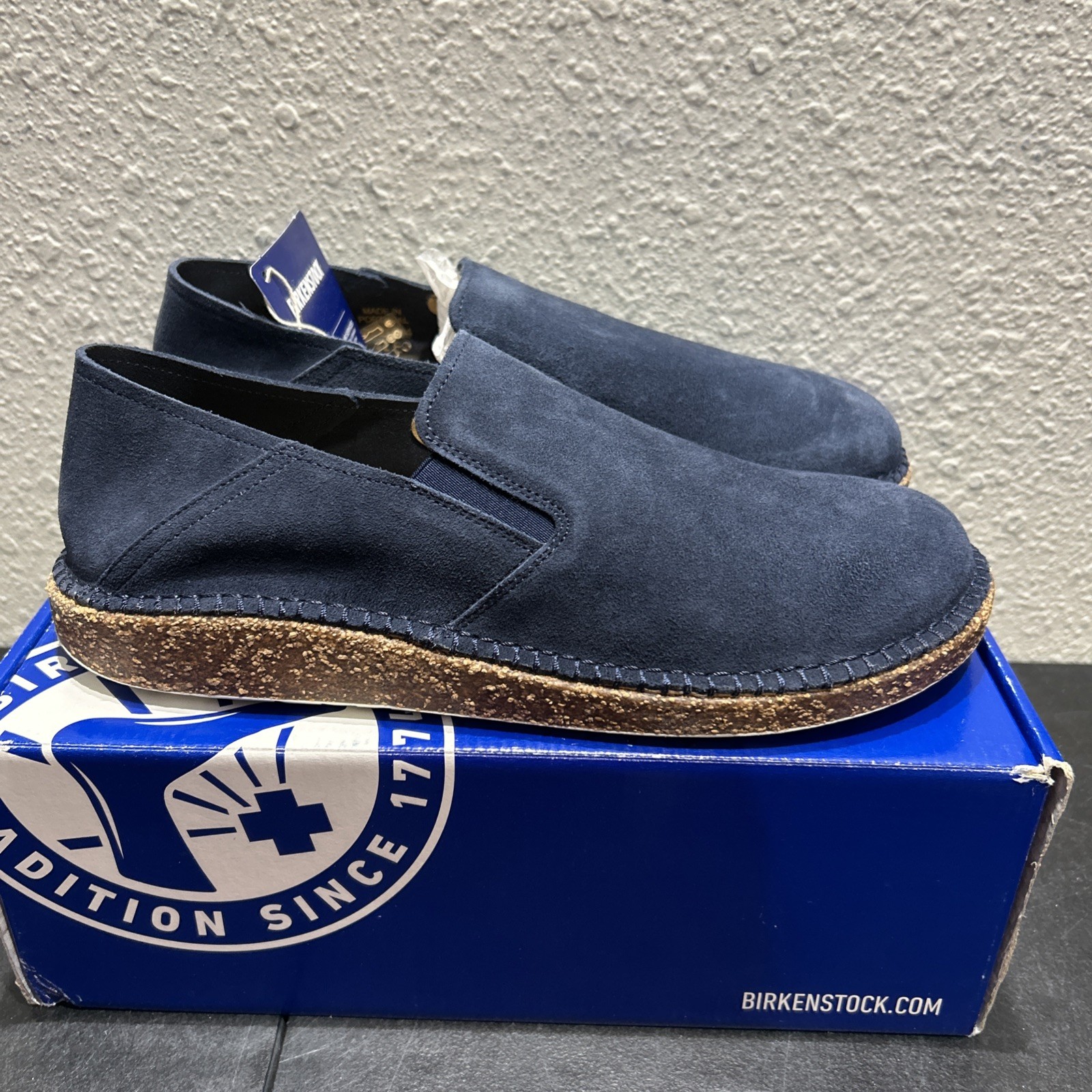 Birkenstock Callan Suede Navy EU 42 US L11 M9 Womens Mens